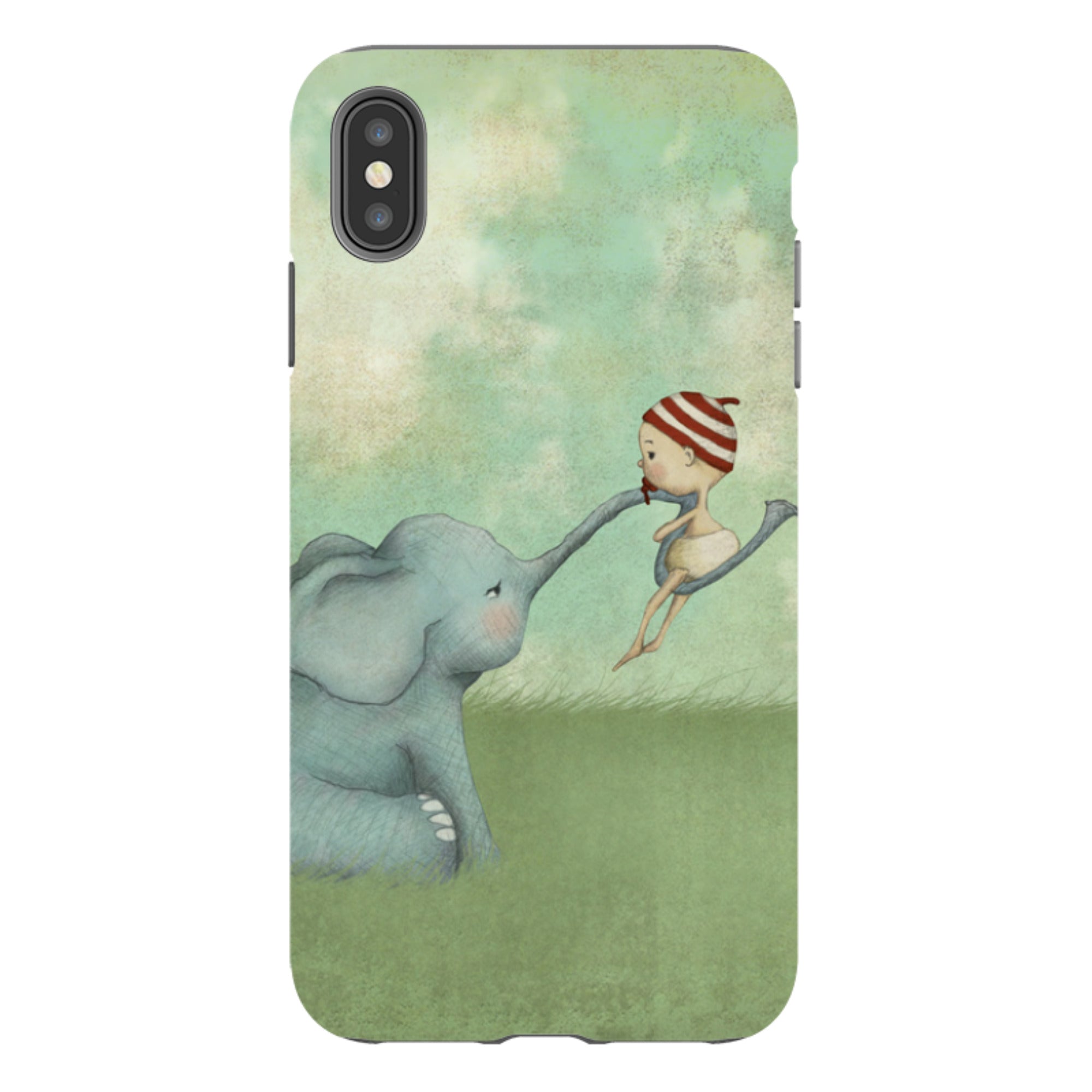 iPhone Tough Case - Elephant Baby By Maja Lindberg