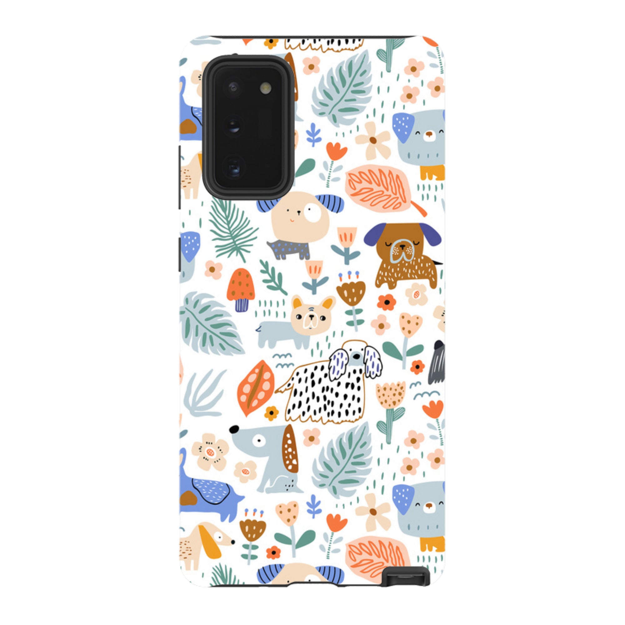 Samsung Tough Case - Dog Floral Pattern