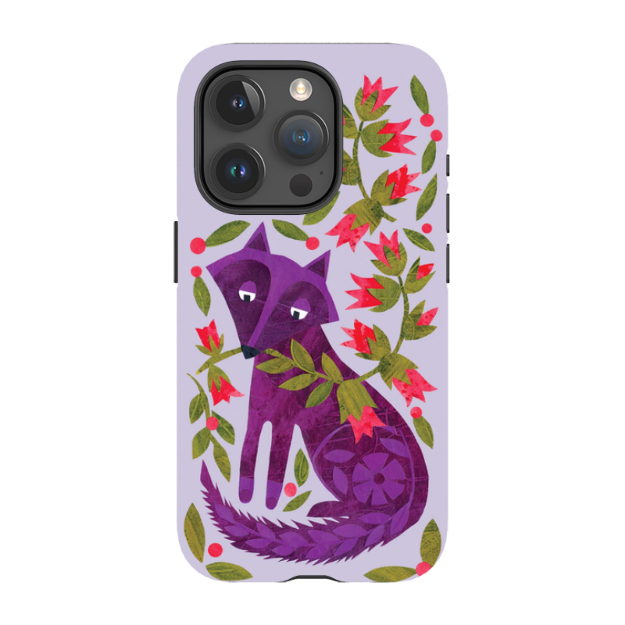 iPhone MagSafe Tough Case - Purple Foxie By Tracey English