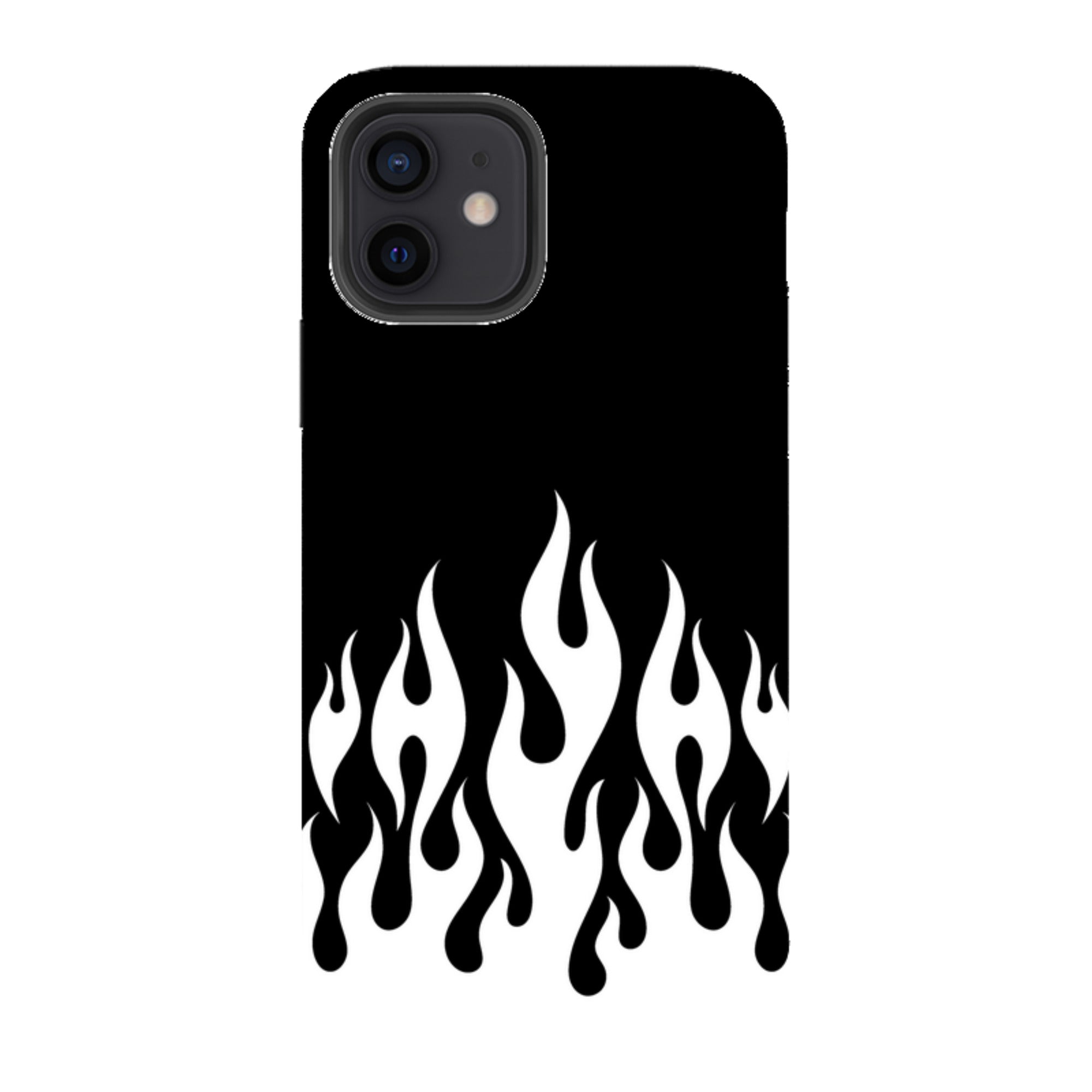 iPhone Tough Case - White Flames