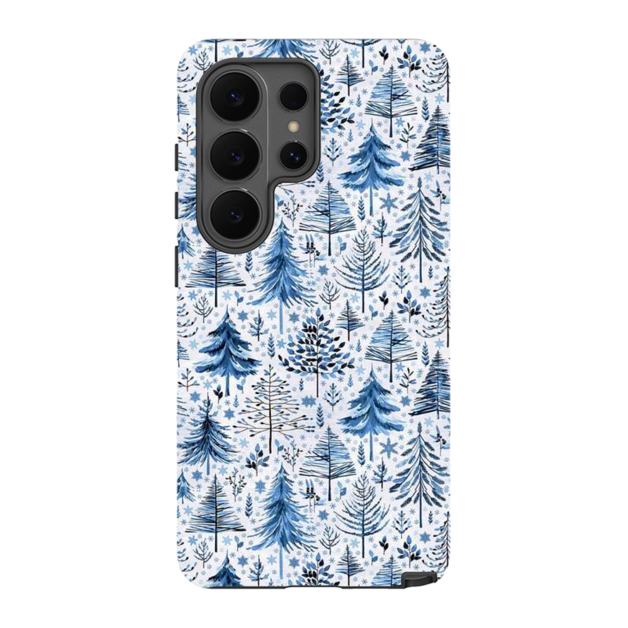 Samsung Tough Case - Blue Xmas Trees By Elisabeth Haager