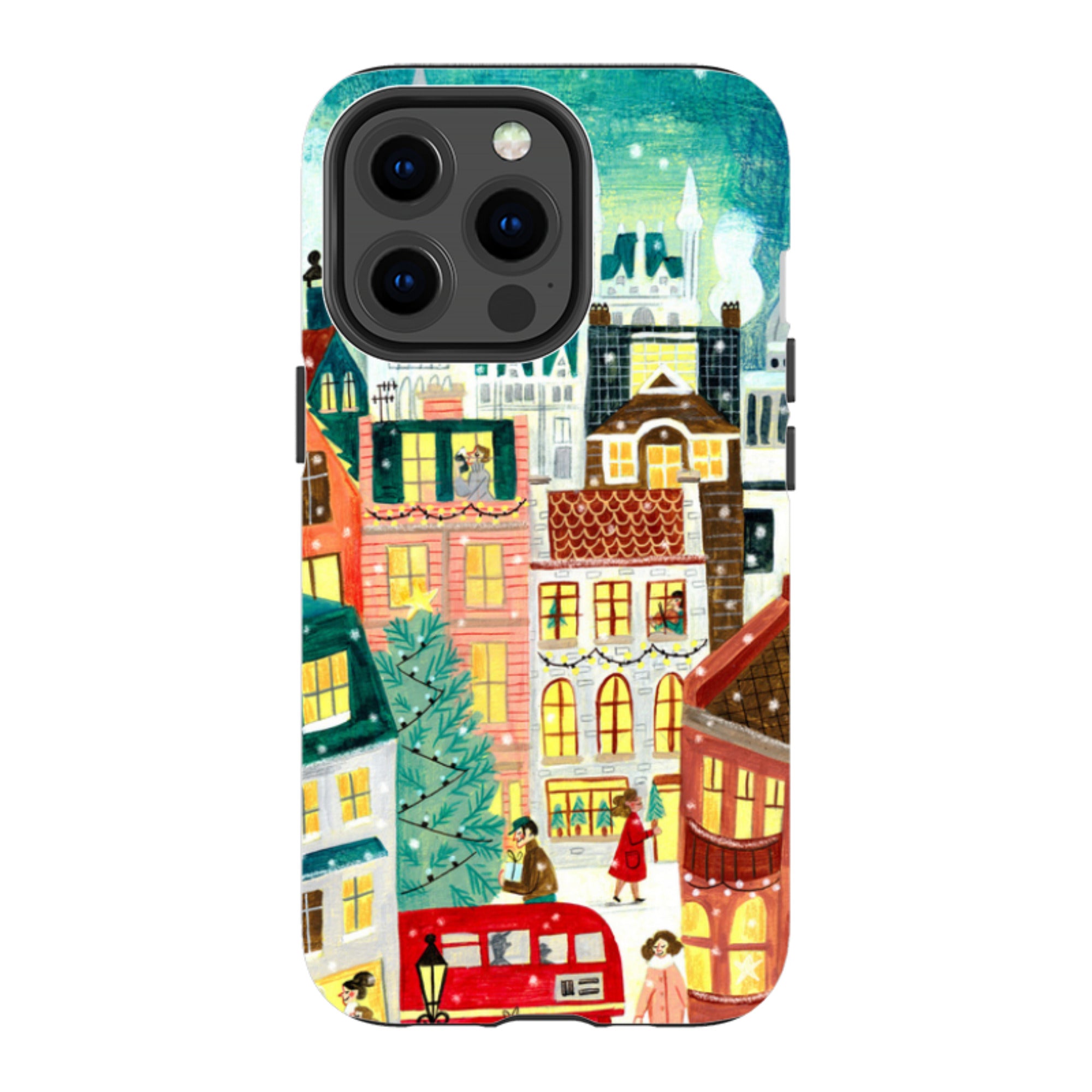 iPhone Tough Case - Xmas In London By Caroline Bonne Muller