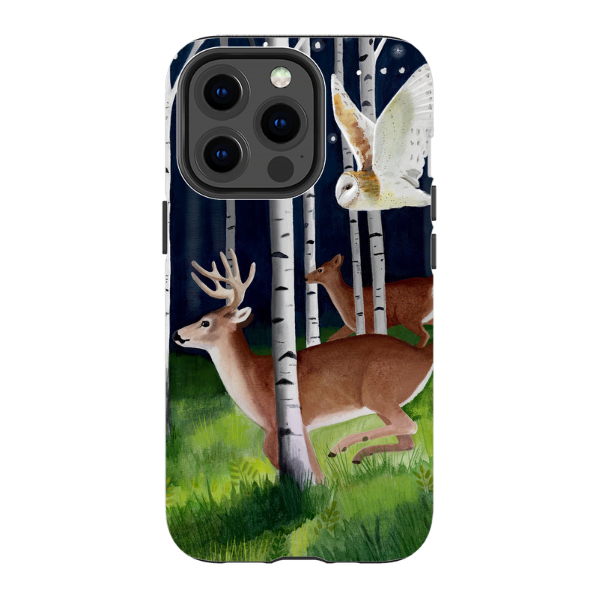 iPhone Tough Case - Green Forest By Bex Parkin