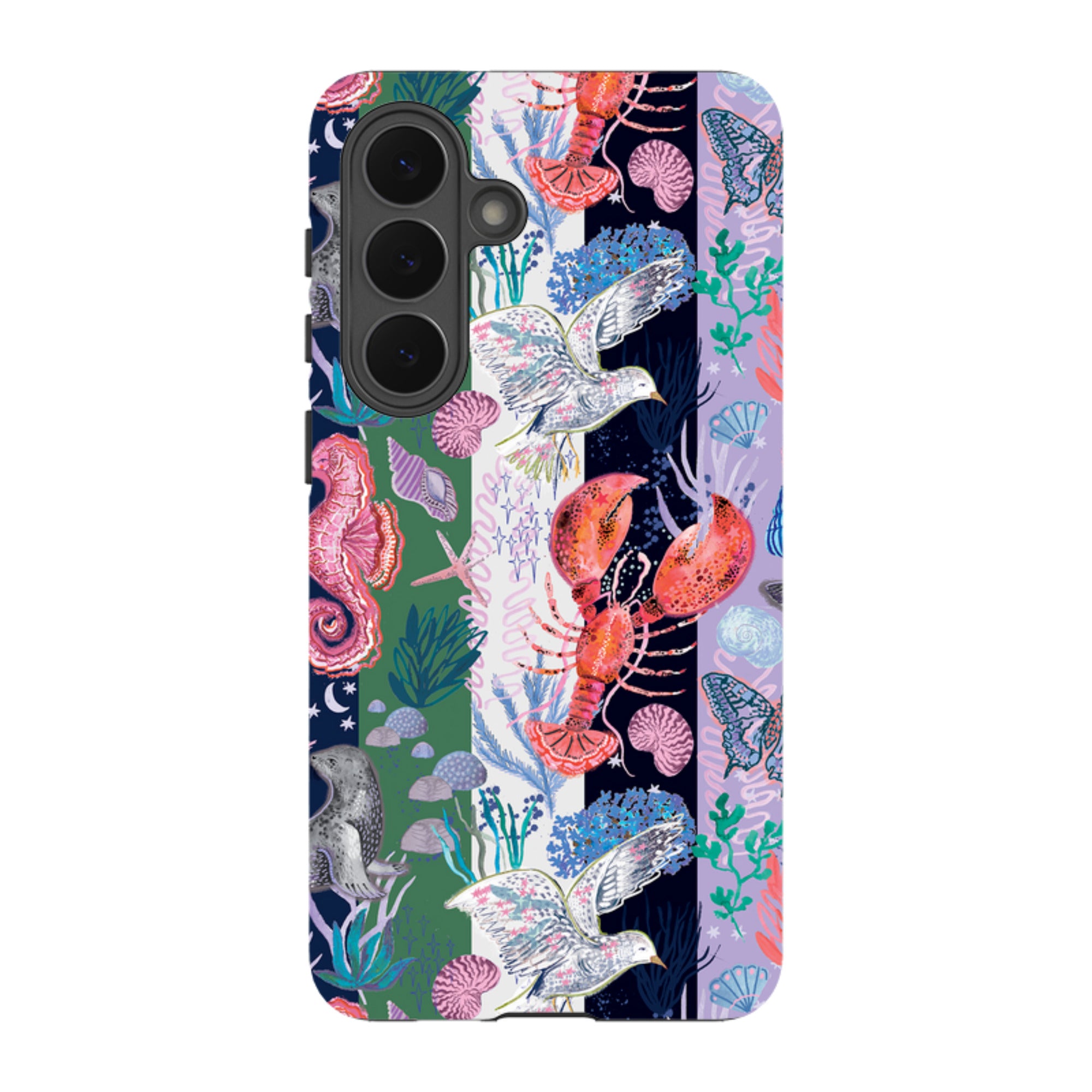 Samsung Tough  Case - Coastal Calling Stripe I By Emma Frances Grant