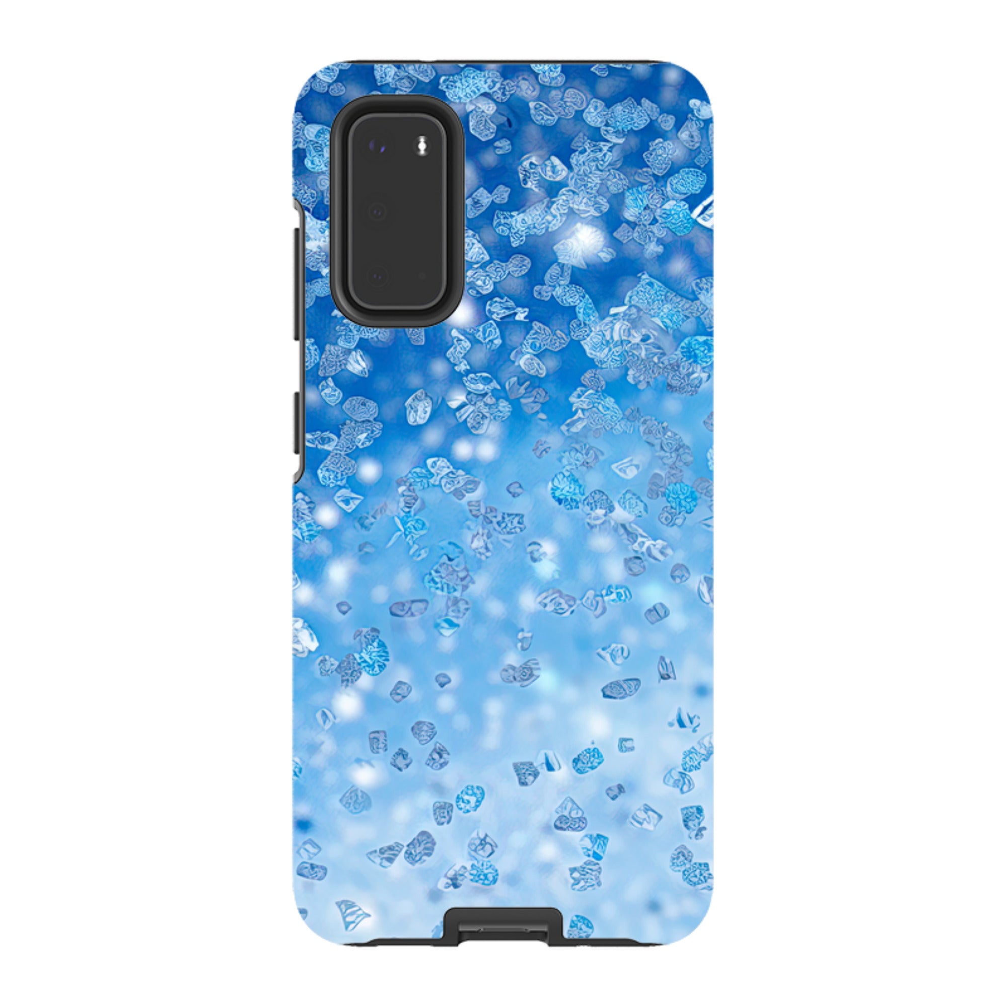 Samsung Tough Case - Blue Glitter (Case Does Not Glitter)