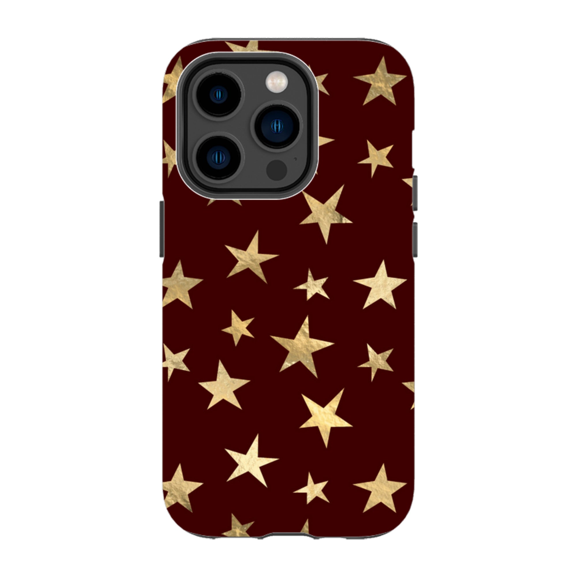 iPhone MagSafe Tough Case - Brown and Gold Stars