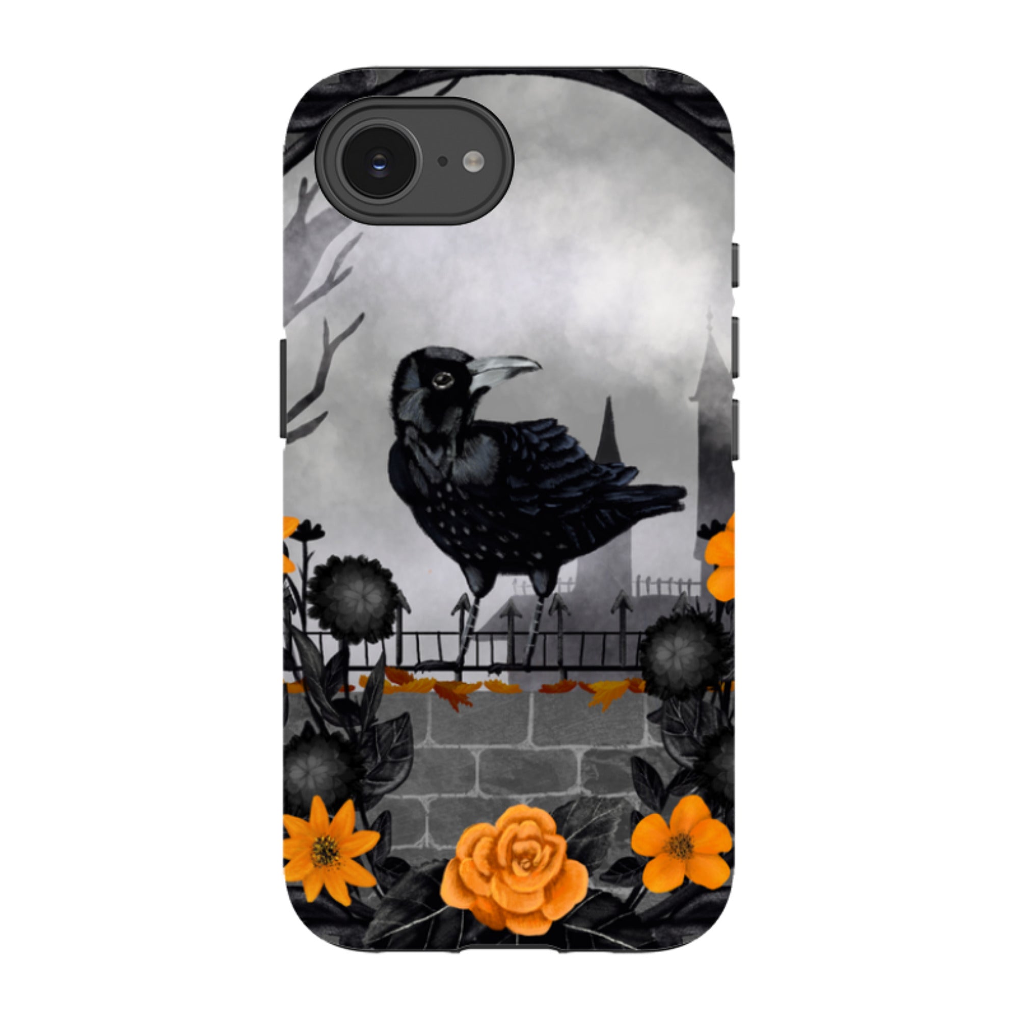 iPhone Tough Case - Gothic Crow By Abby Jacobs