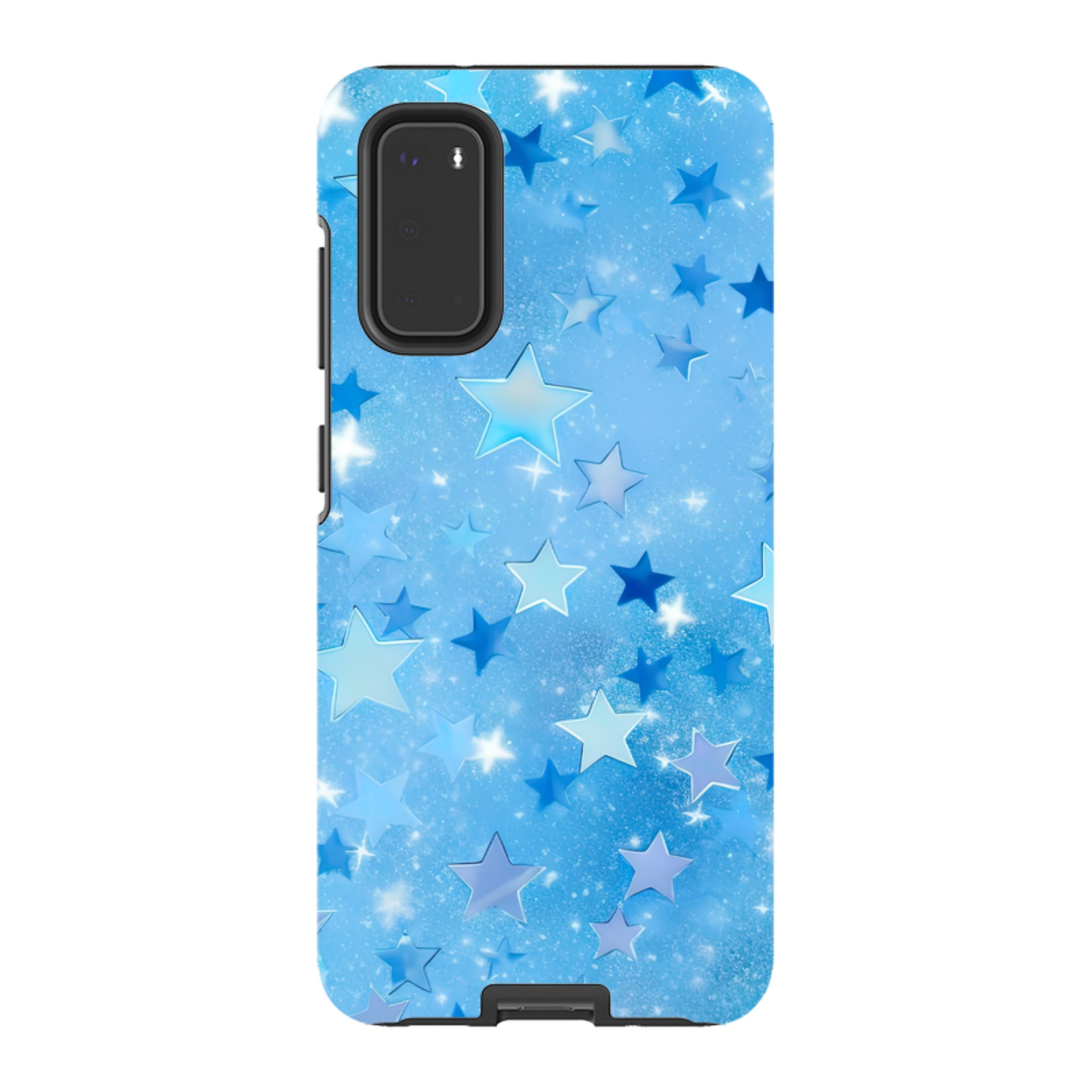 Samsung Tough Case - Blue Stars II  (Case Does Not Glitter)