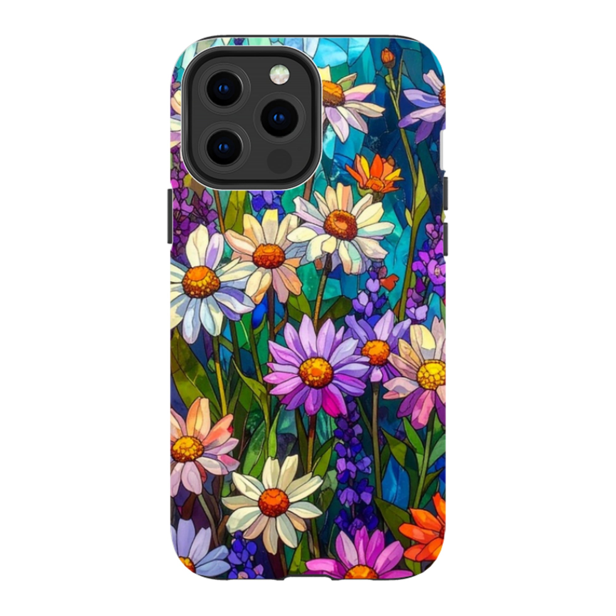 iPhone Tough Case - Purple Daisies