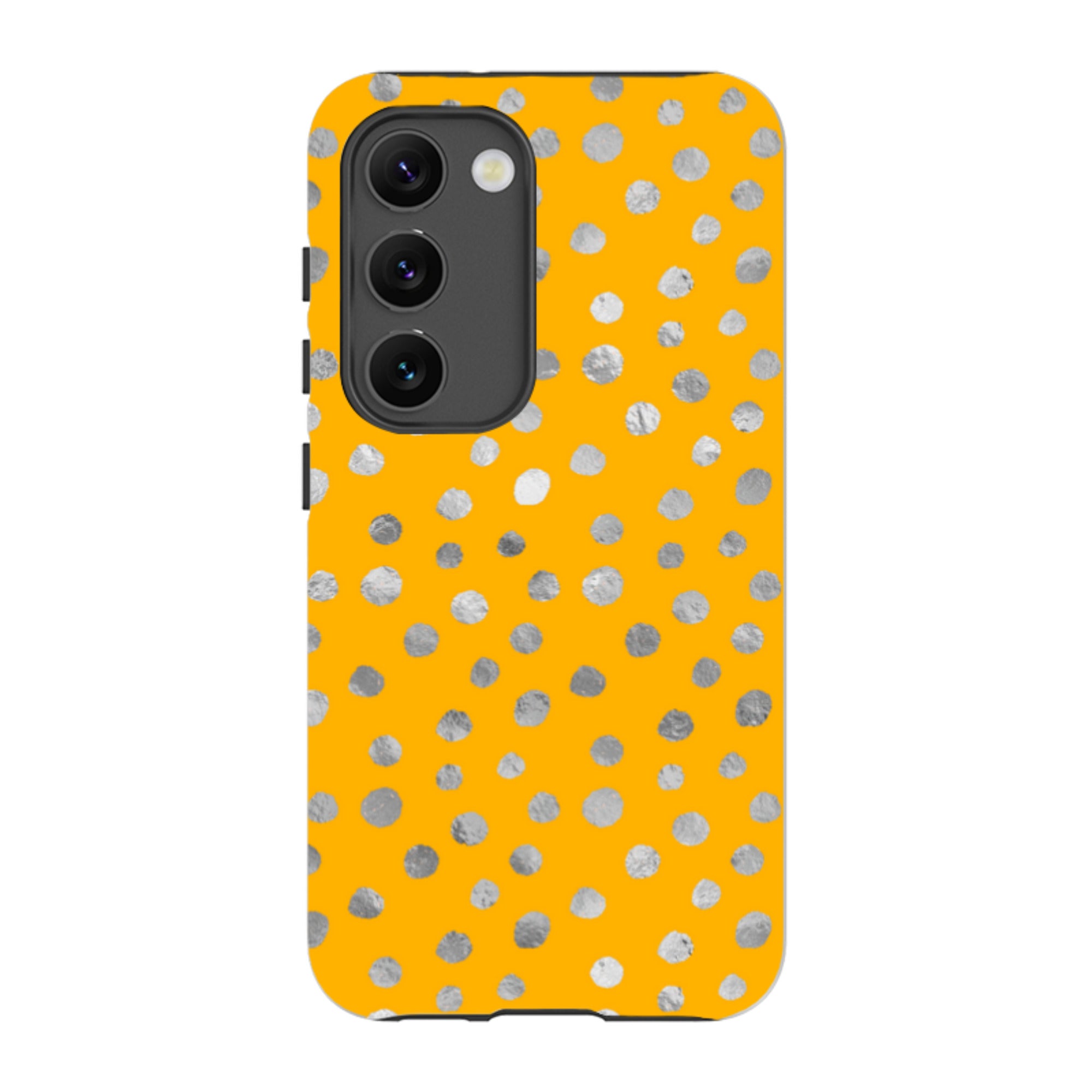 Samsung Tough Case - Honey and Silver Dots