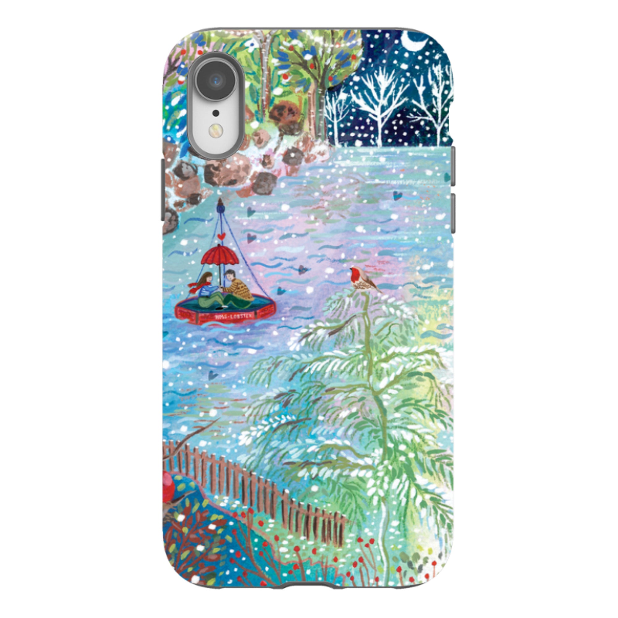 iPhone Tough Case - A Wee Winter Harbour By Emma Frances Grant