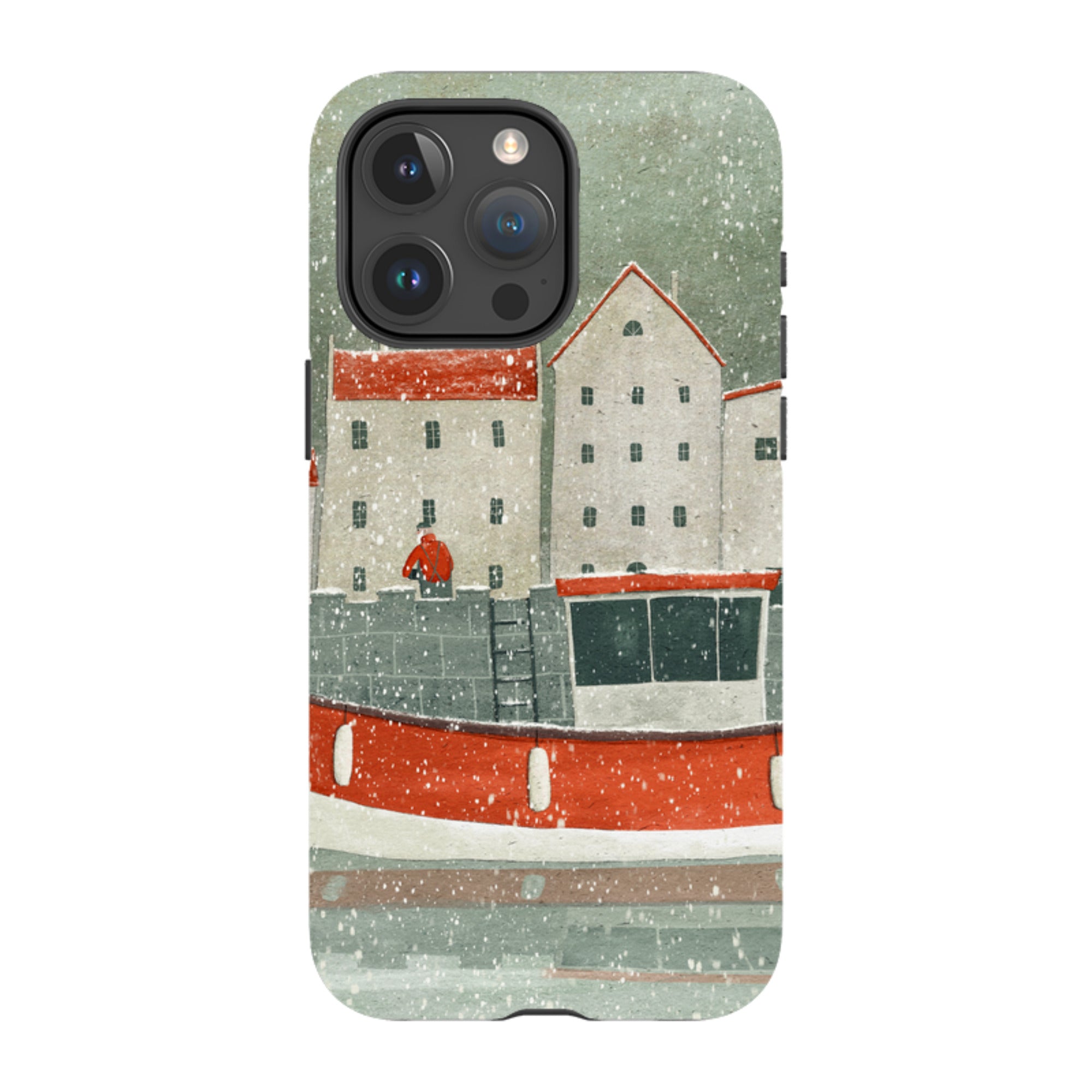 iPhone Tough Case - Christmas Harbour By Maja Lindberg