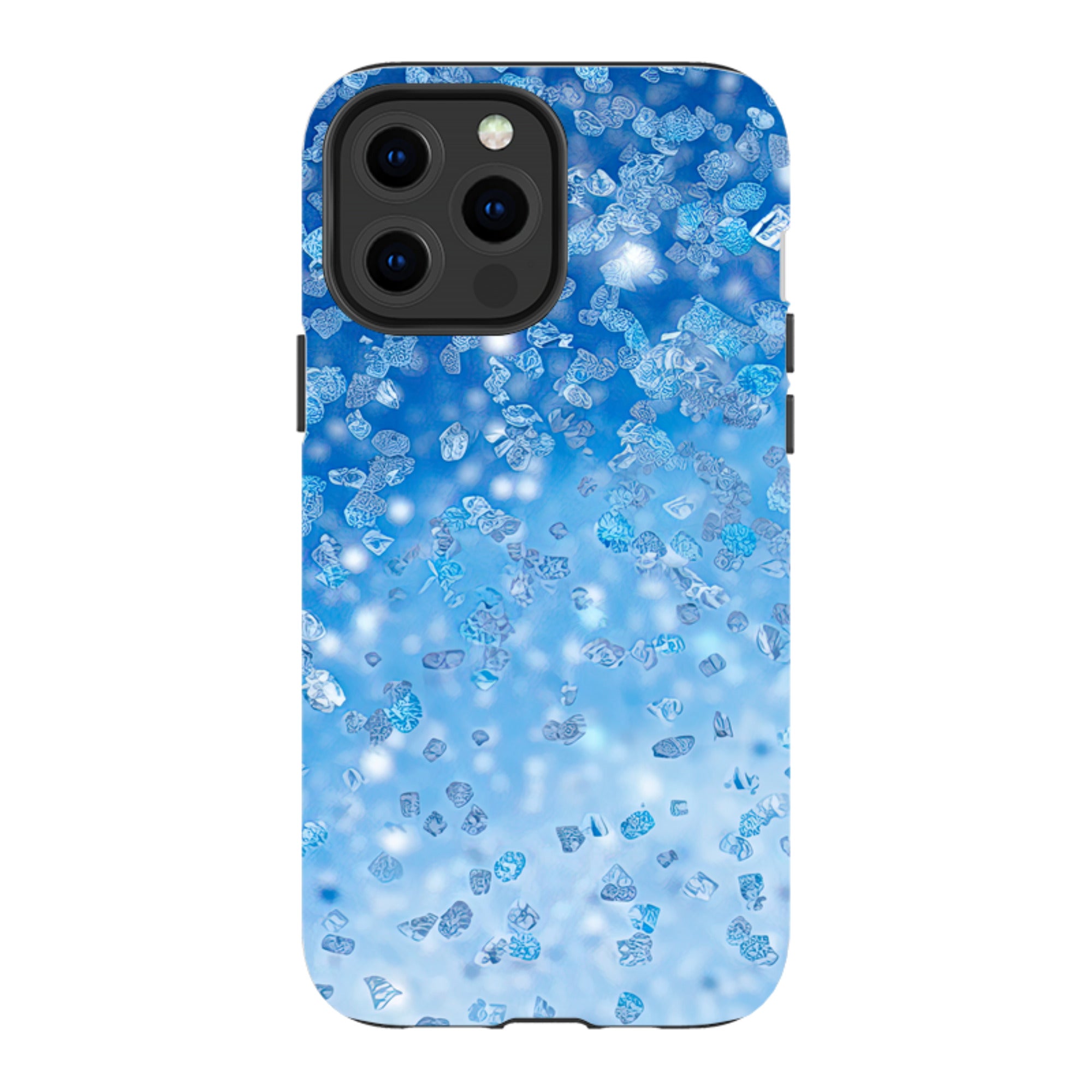 iPhone MagSafe Tough Case - Blue Glitter (case does not glitter)