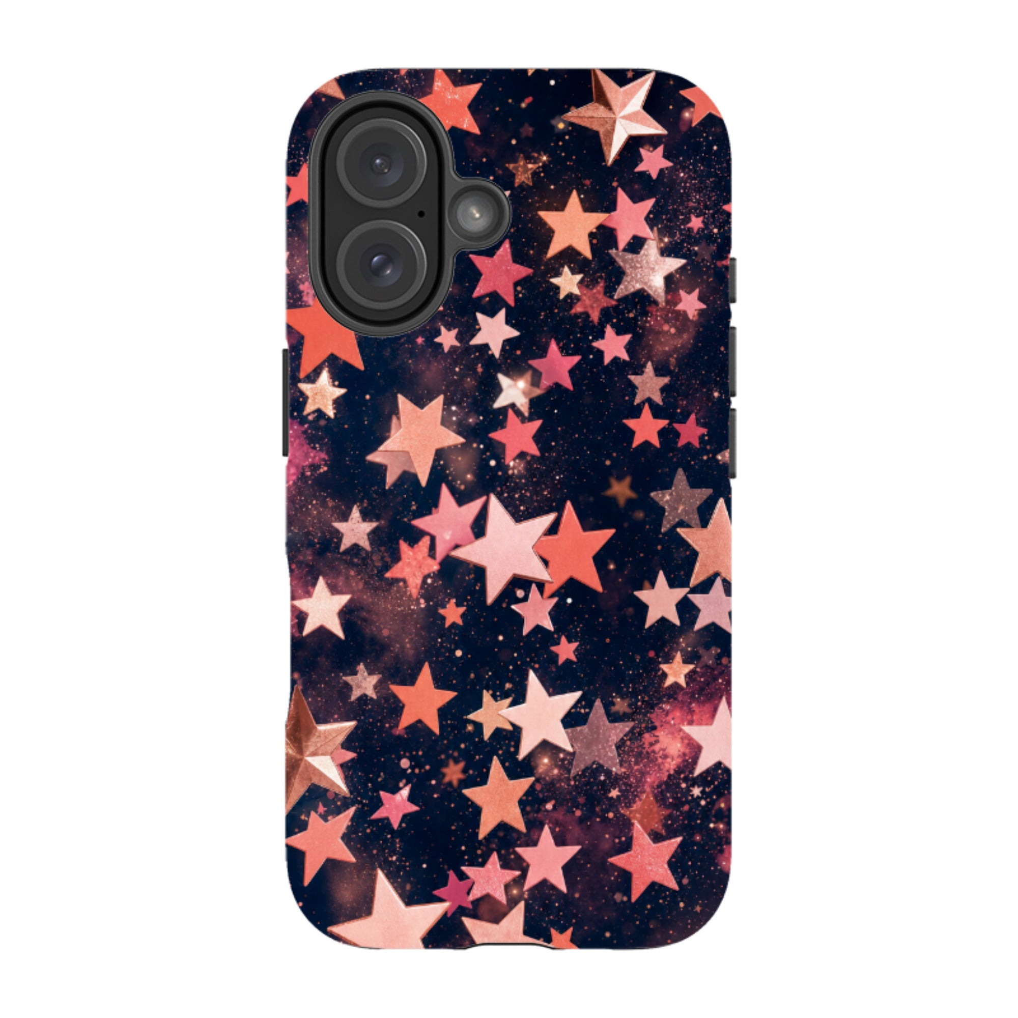 iPhone Tough Case - Rose Gold Galaxy Star