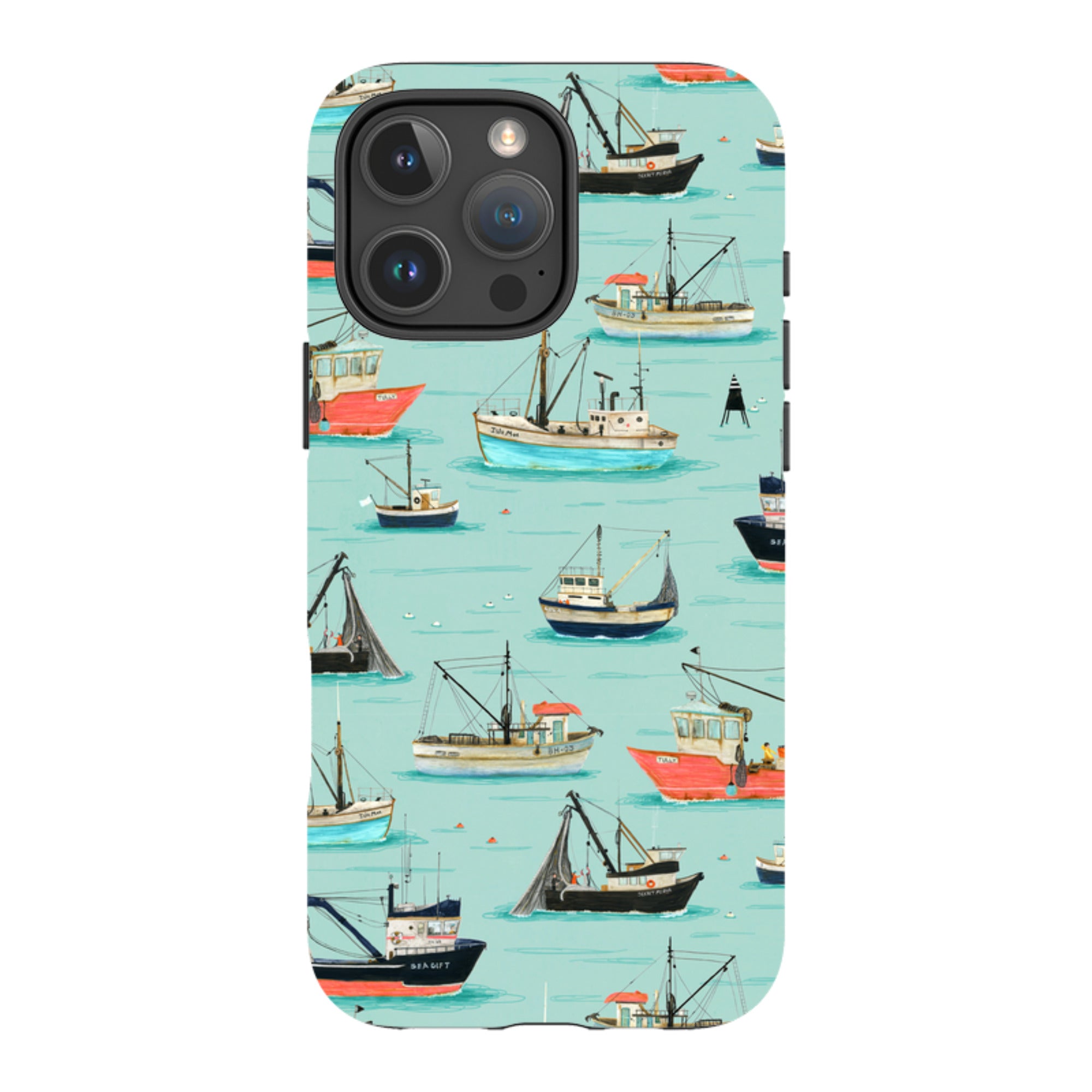 iPhone MagSafe Tough Case - Fishing Boats By Katherine Quinn