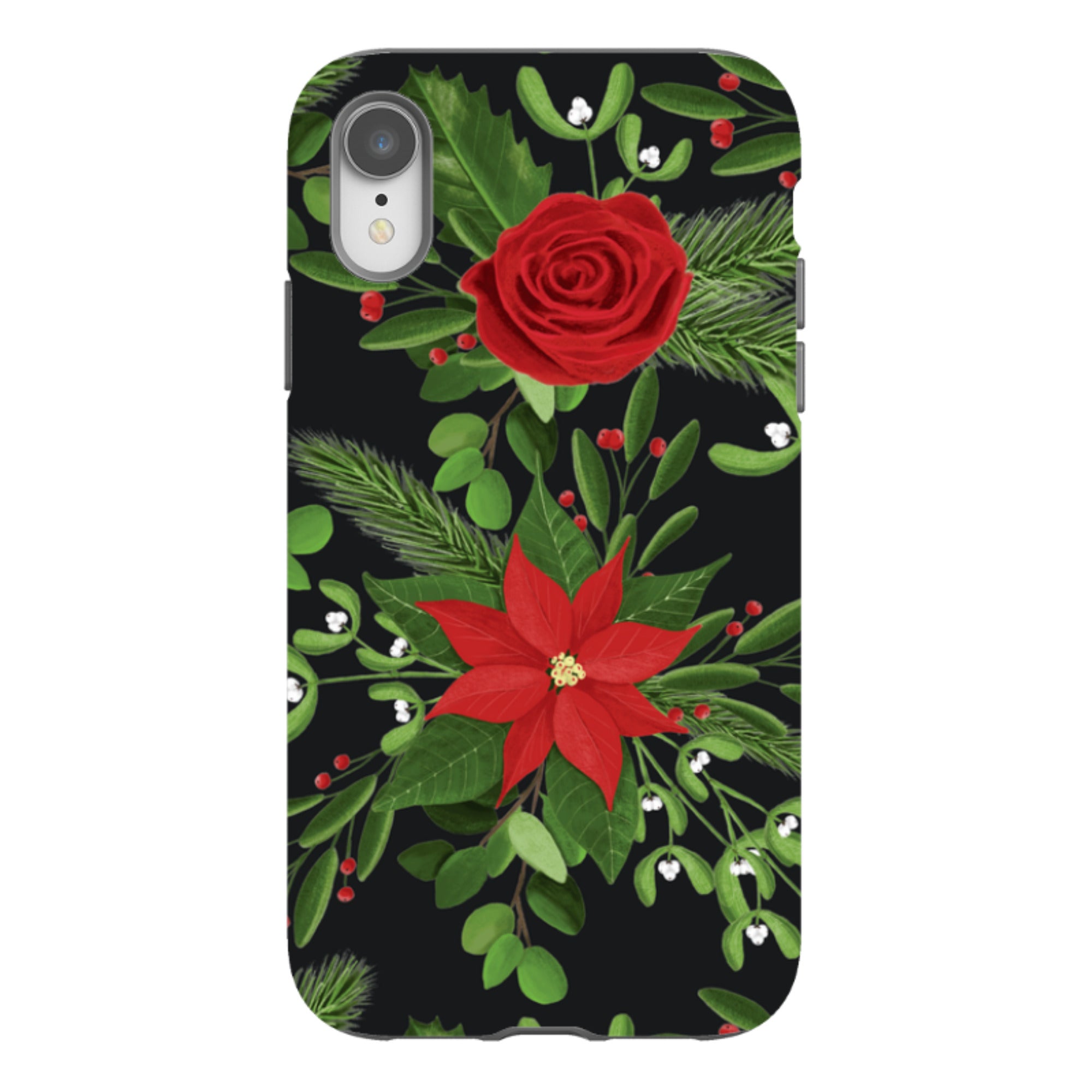 iPhone Tough Case - Black White Plaid By Abby Jacobs