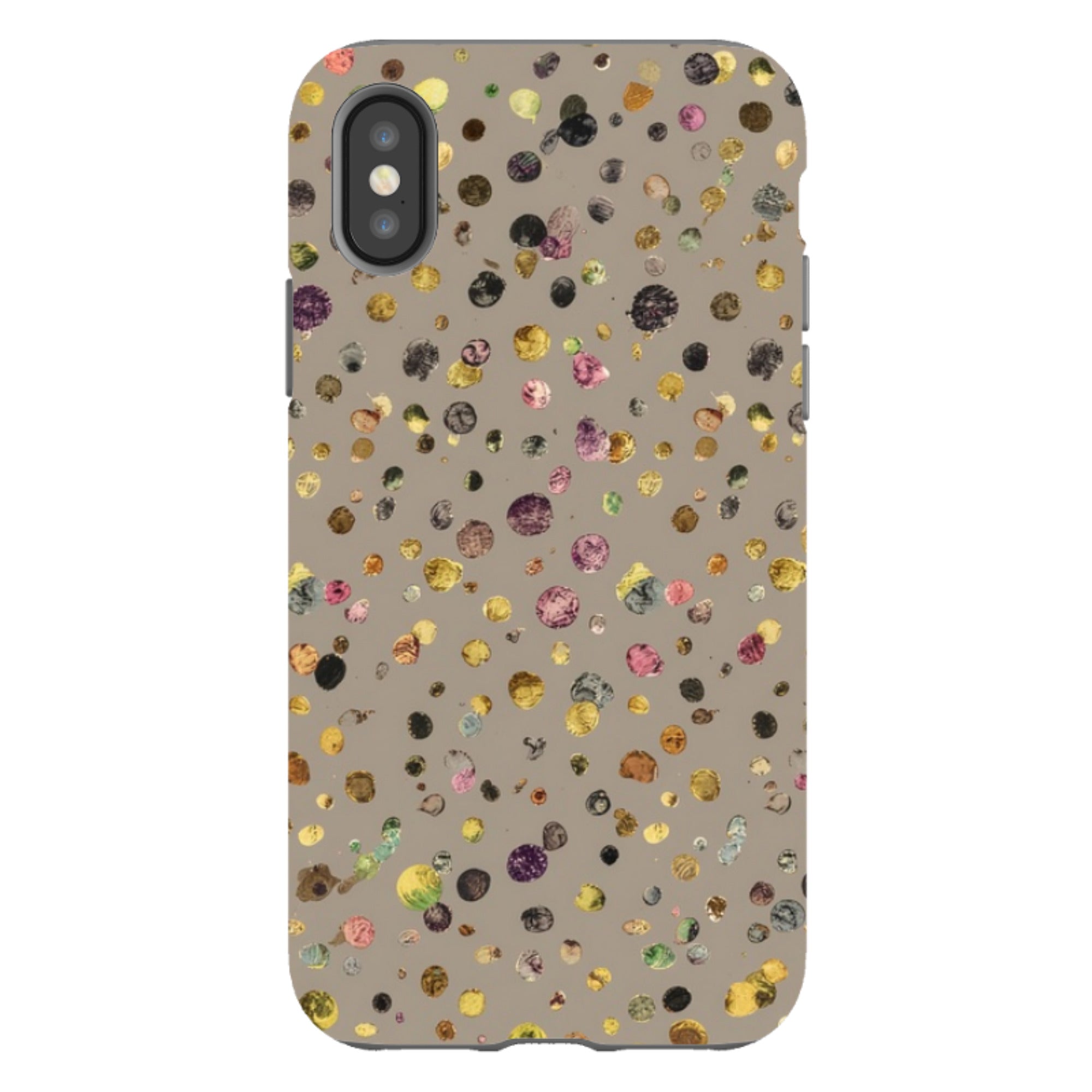 iPhone Case - Grey Polka