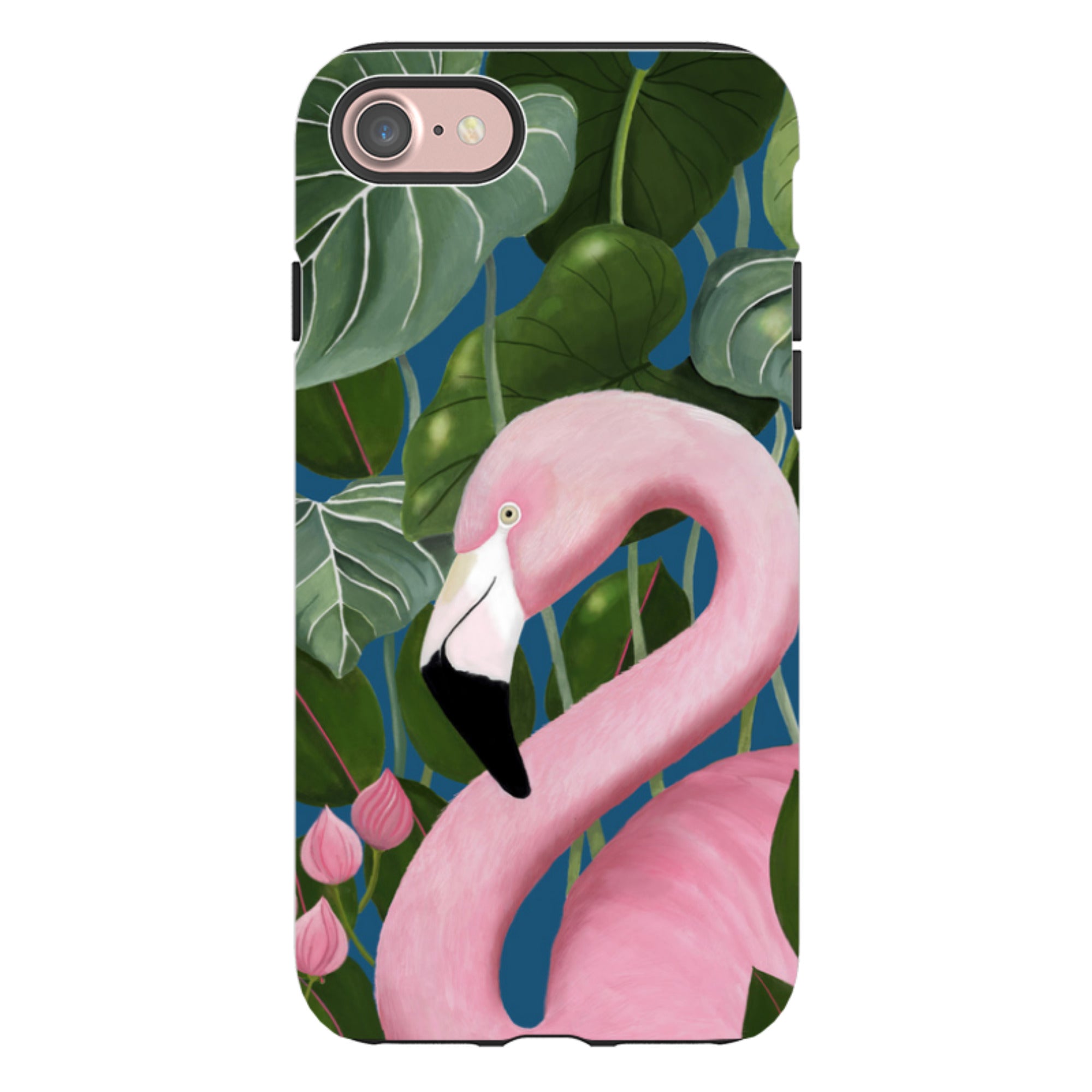 iPhone Tough Case - Flamingo By Bex Parkin