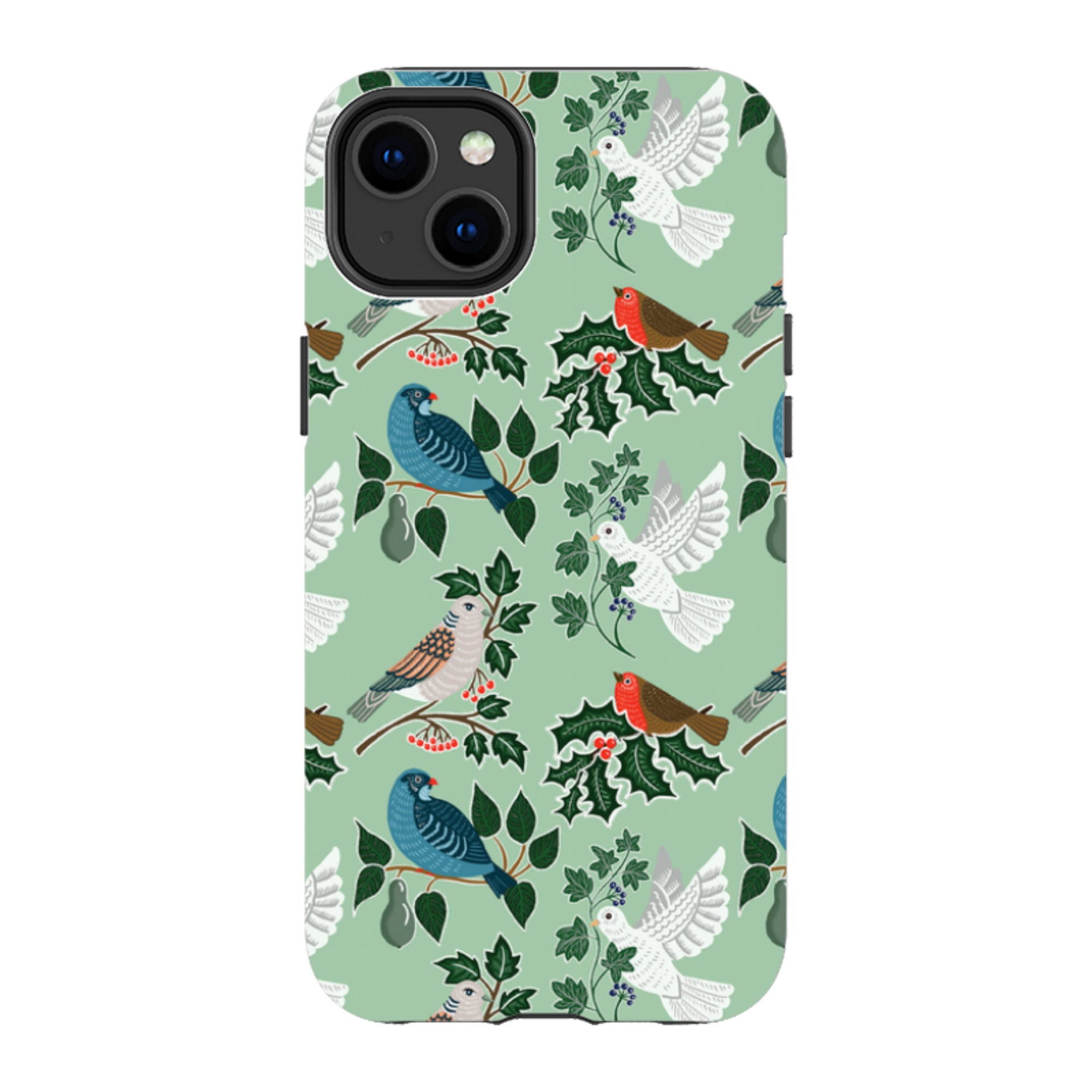 iPhone Tough Case - Winter Birds-1 By kate Heiss