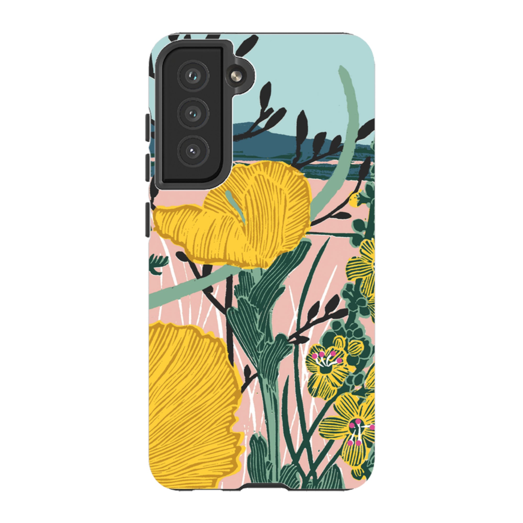 Samsung Tough Case - Yellow Poppies By Kate Heiss
