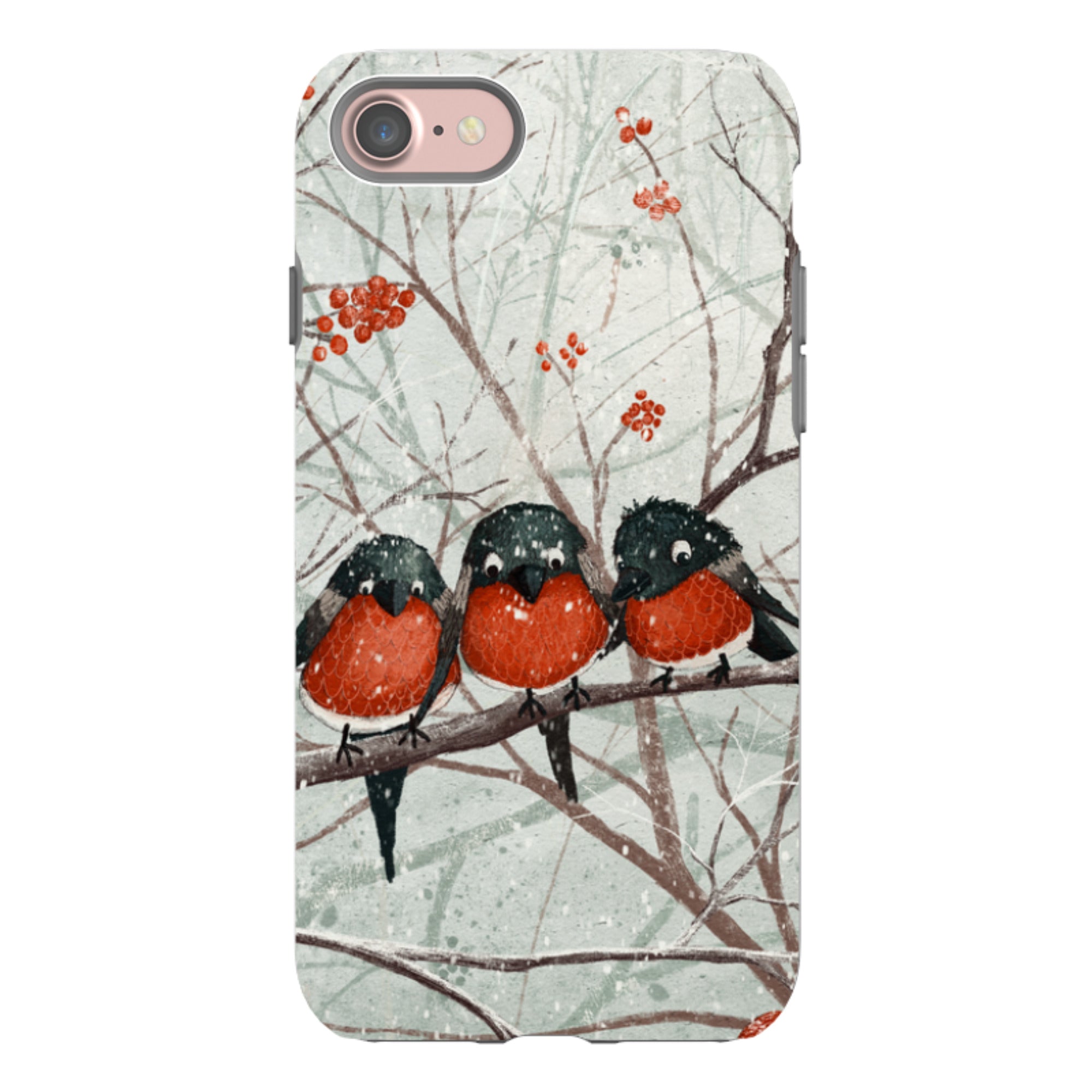iPhone Tough Case - Frosted Branches By Maja Lindberg