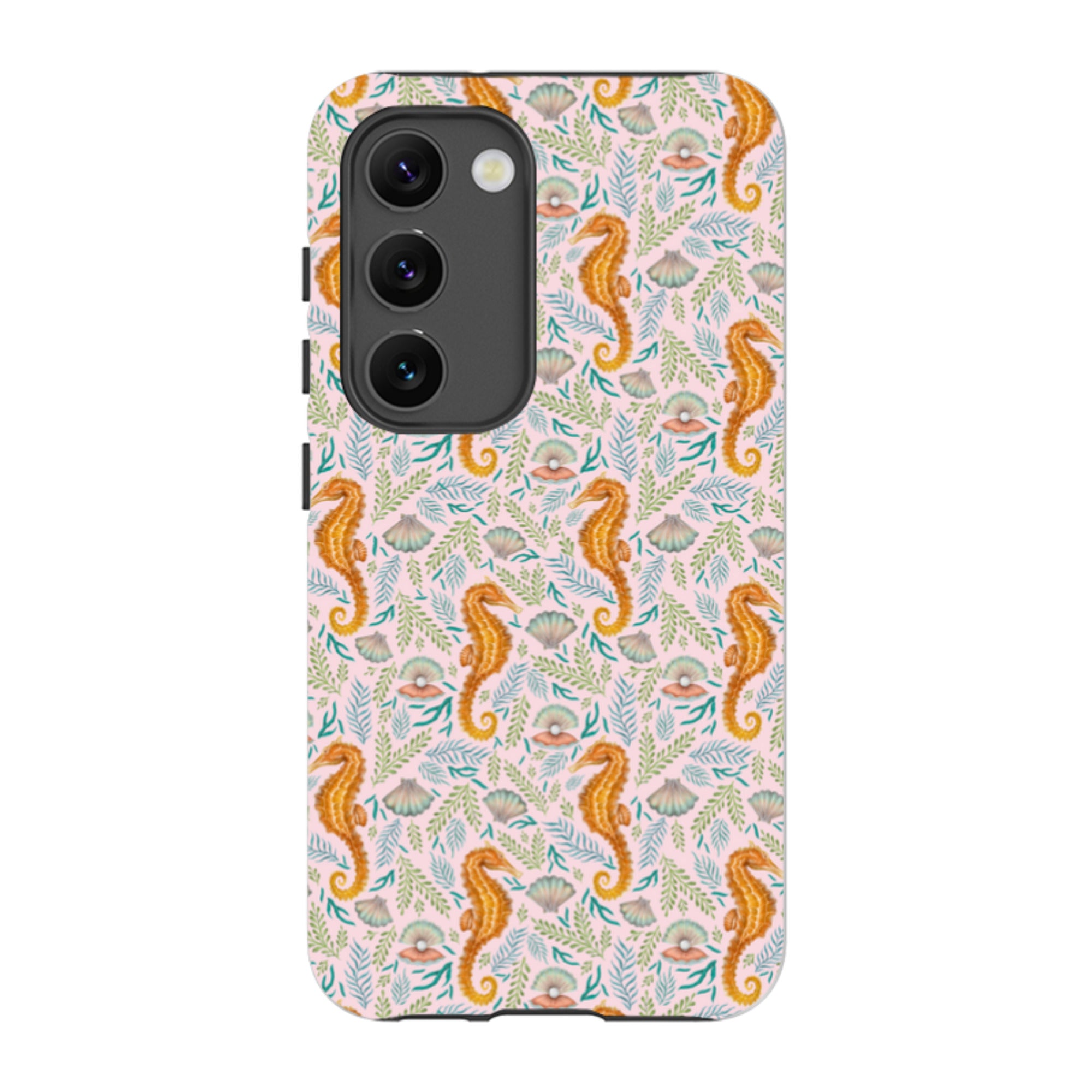 Samsung Tough Case - Seahorse Pink By Catherine Rowe