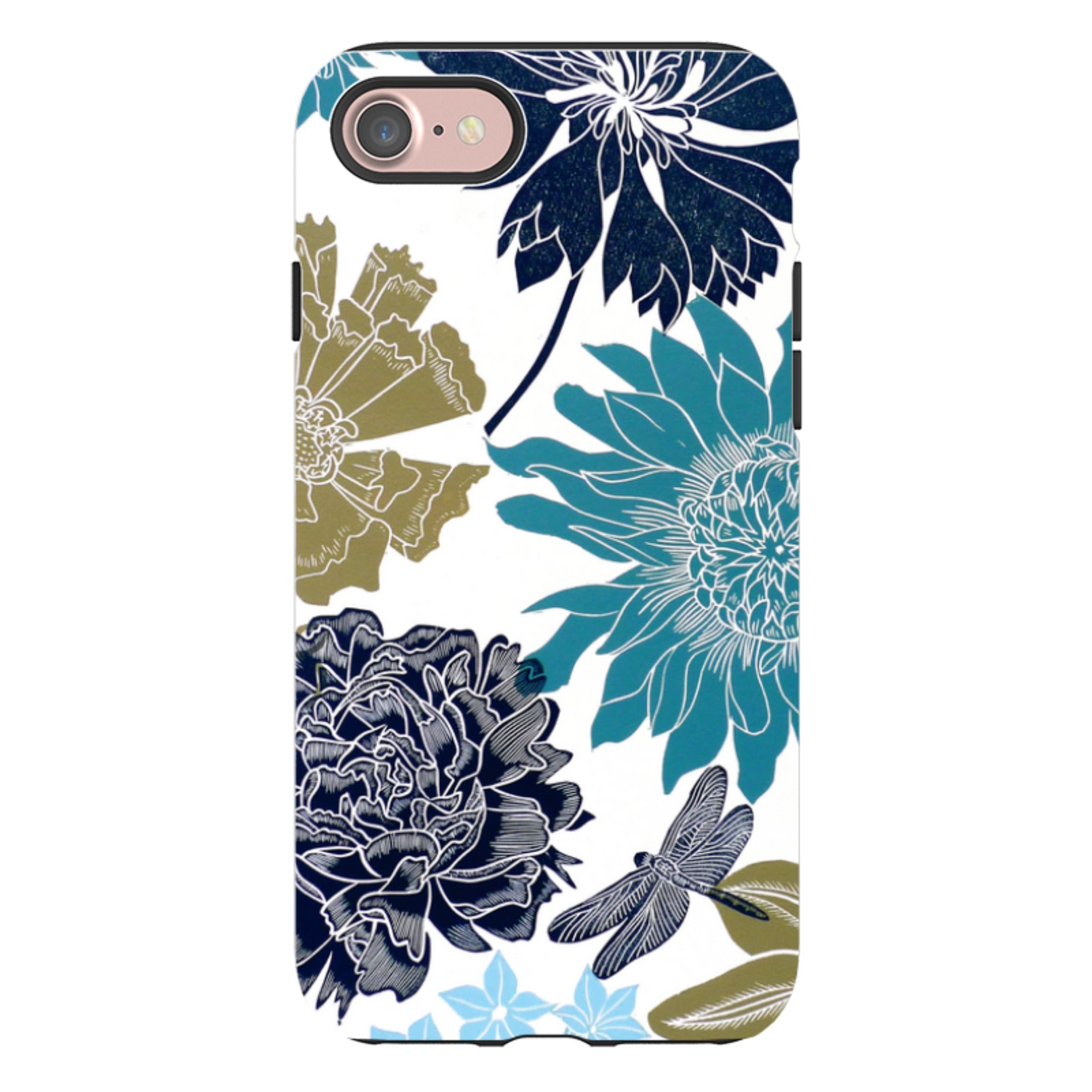 iPhone Tough Case - Cottage Garden Drangonfly By Kate Heiss