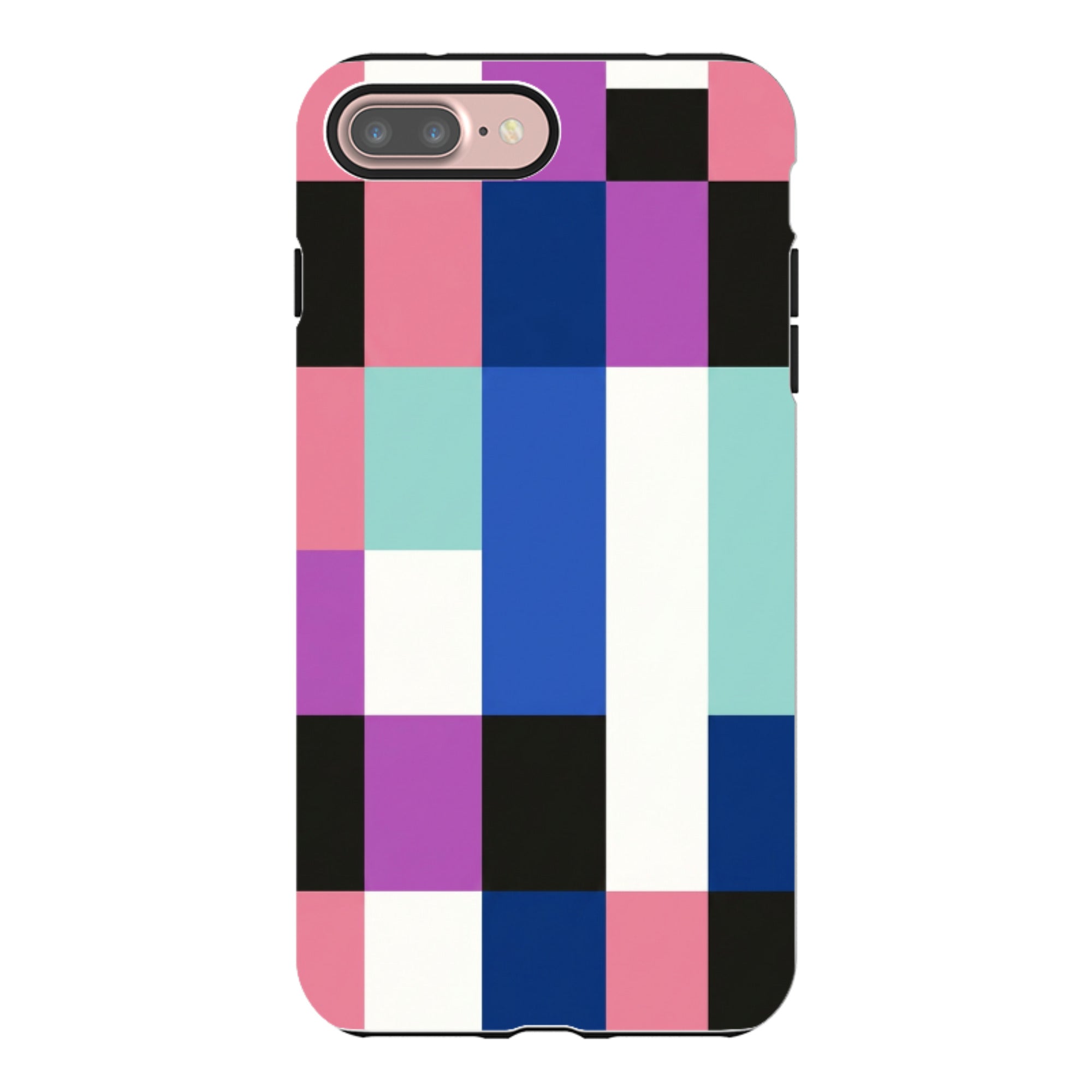 iPhone Tough Case - Pastel Cyberpunk Checkerboard