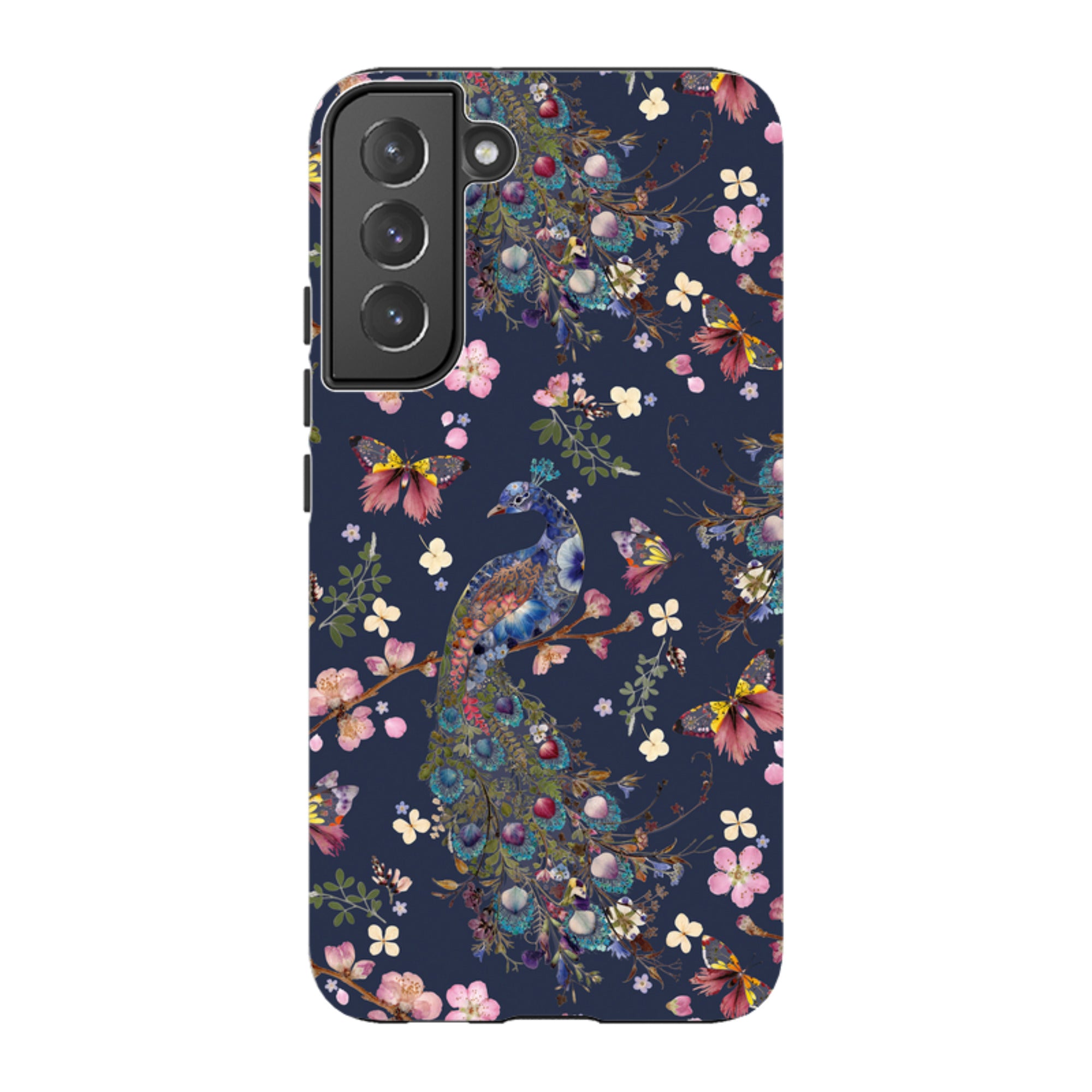 Samsung Tough Case - Peacock and Cherry Blossoms Iris By Helen Ahpornsiri