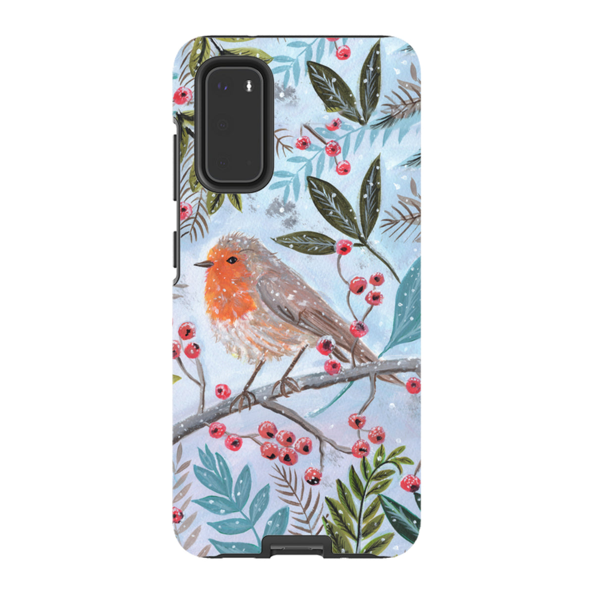Samsung Tough Case - Robin With Berries By Mary Stubberfield