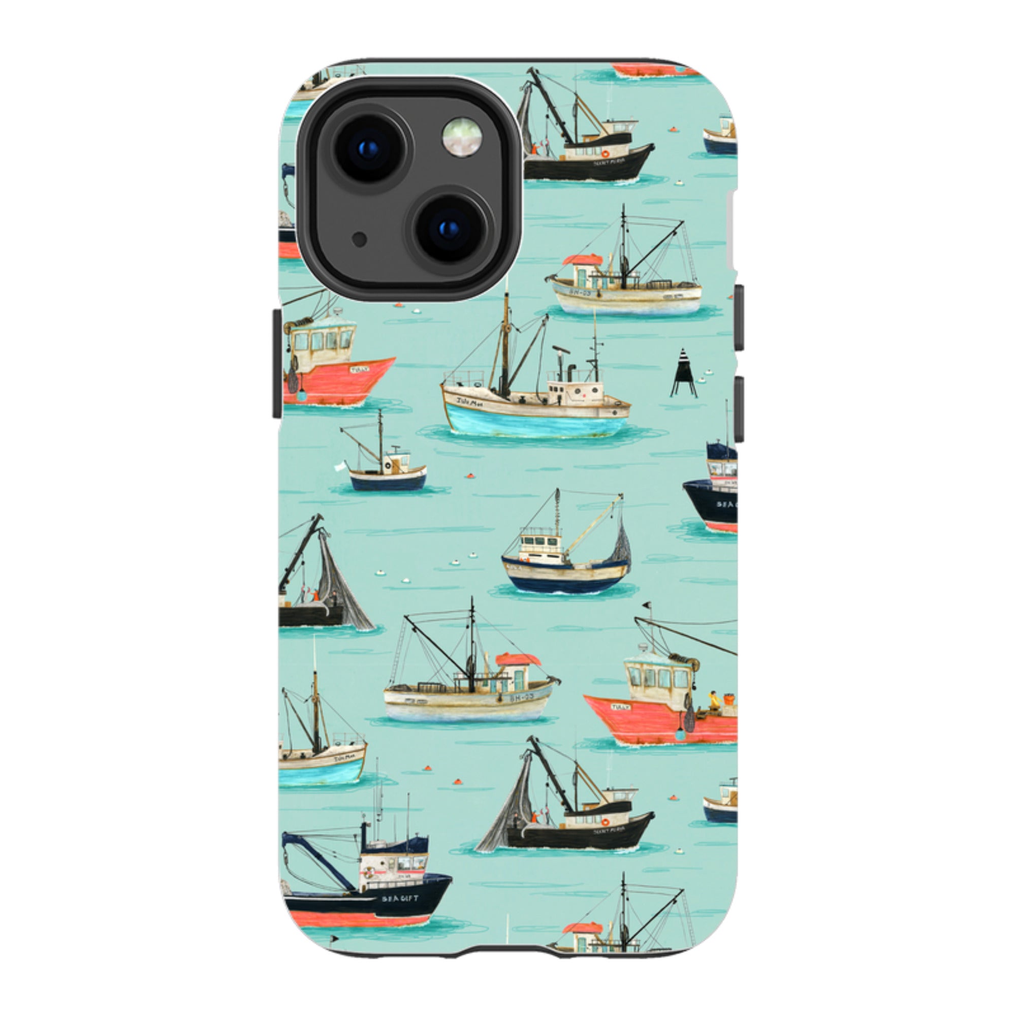 iPhone Tough Case - Fishing Boats By Katherine Quinn