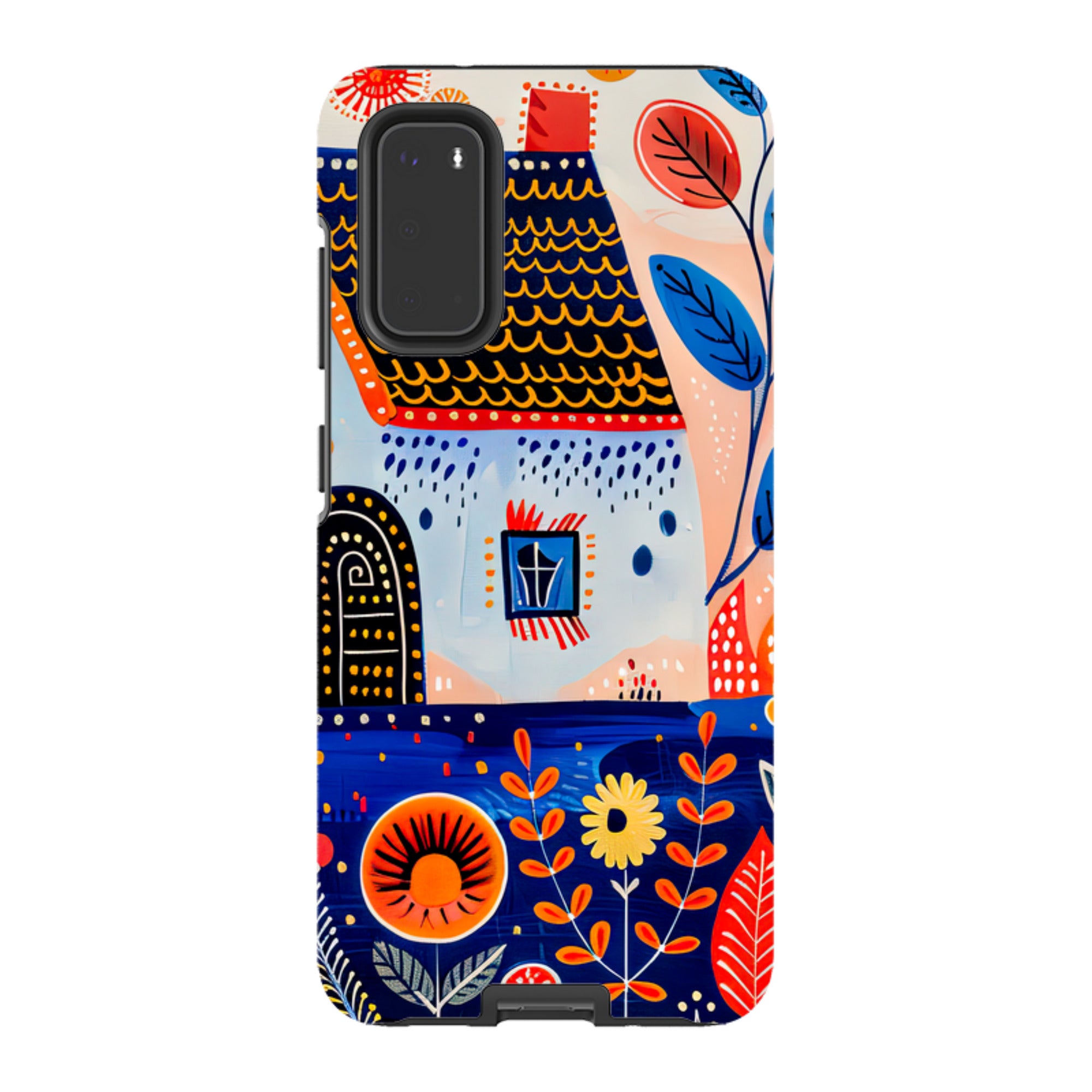 Samsung Tough Case - Folk Art House VIII