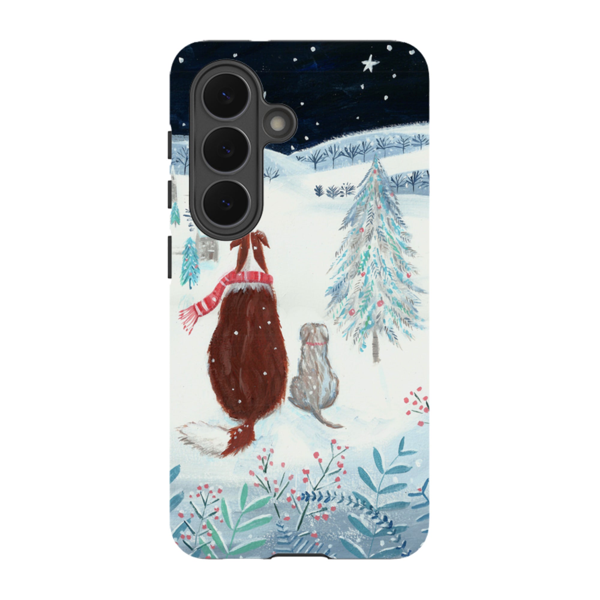 Samsung Tough Case - Snow Dogs By Mary Stubberfield