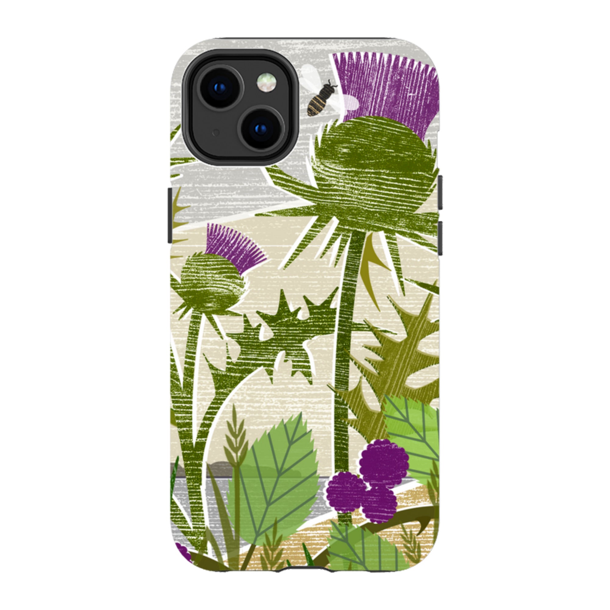iPhone MagSafe Tough Case -  Purple Thistle By Liane Payne