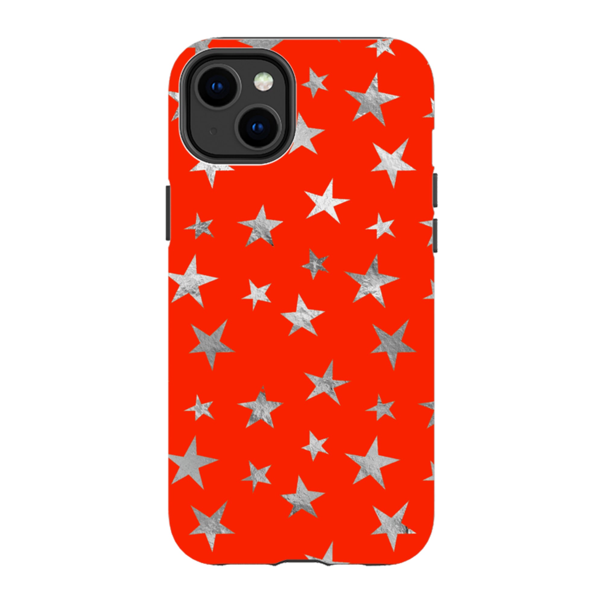 iPhone Tough Case - Red and Silver Stars