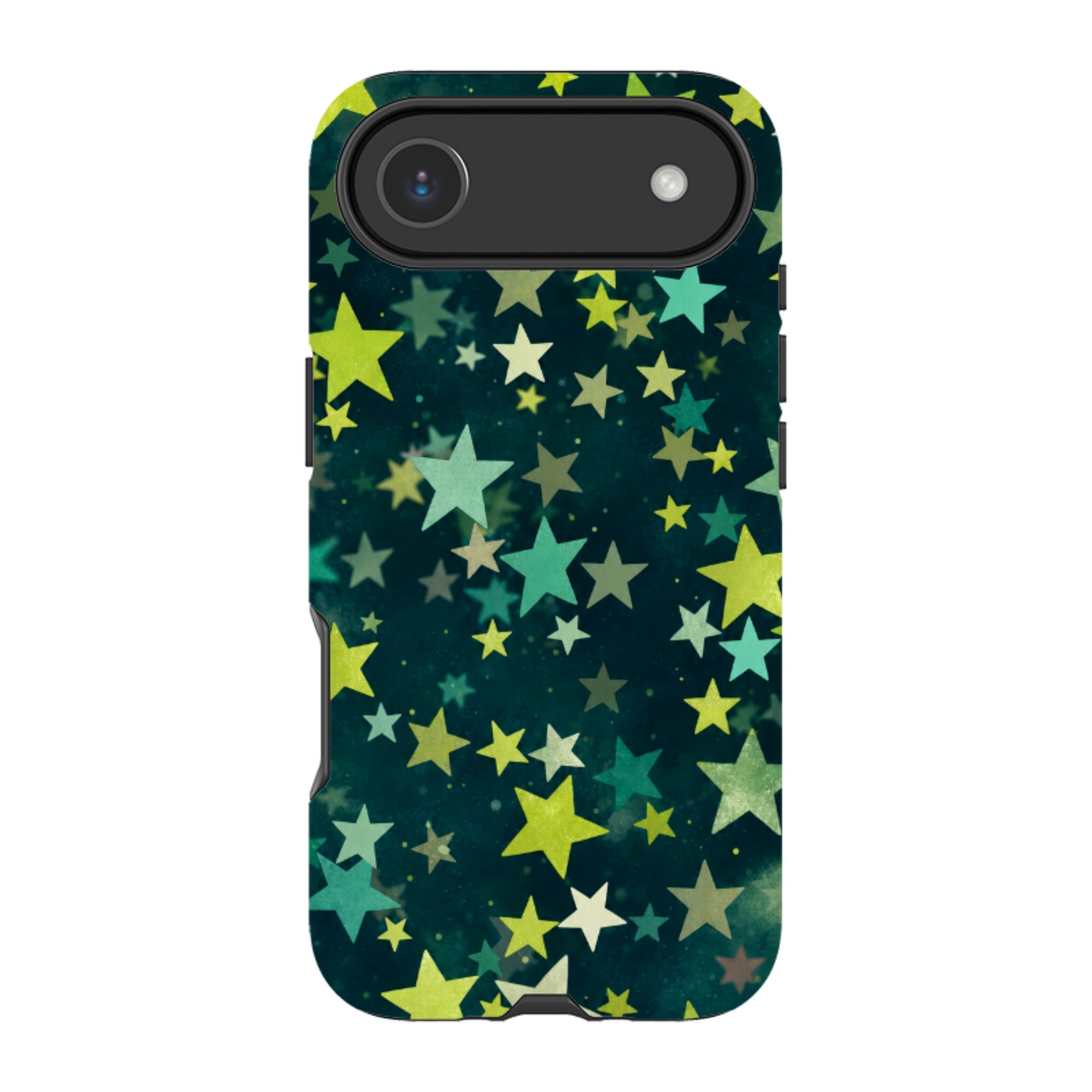 iPhone Tough Case - Green Galaxy Star