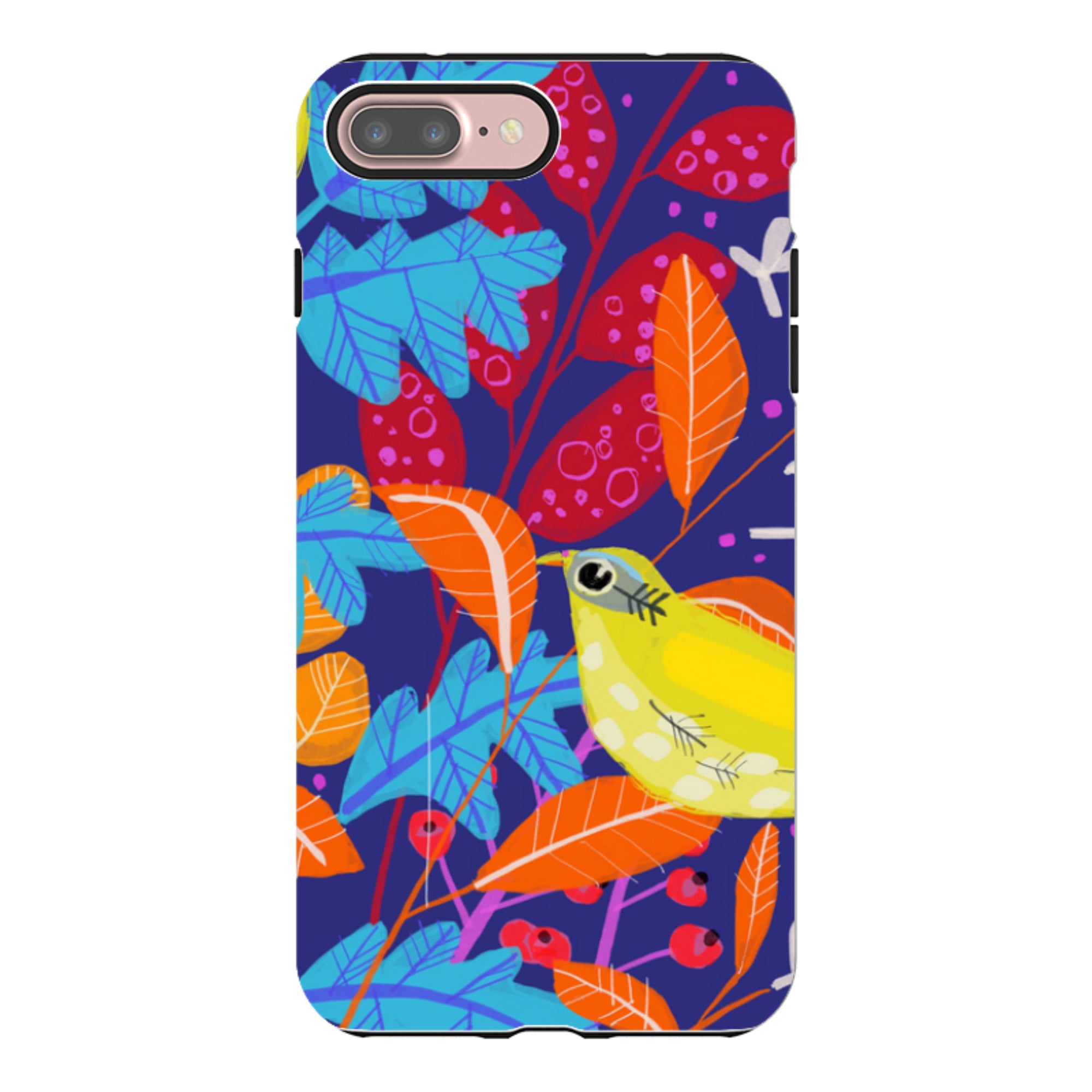 iPhone Tough Case - Yellow Bird By Claire West