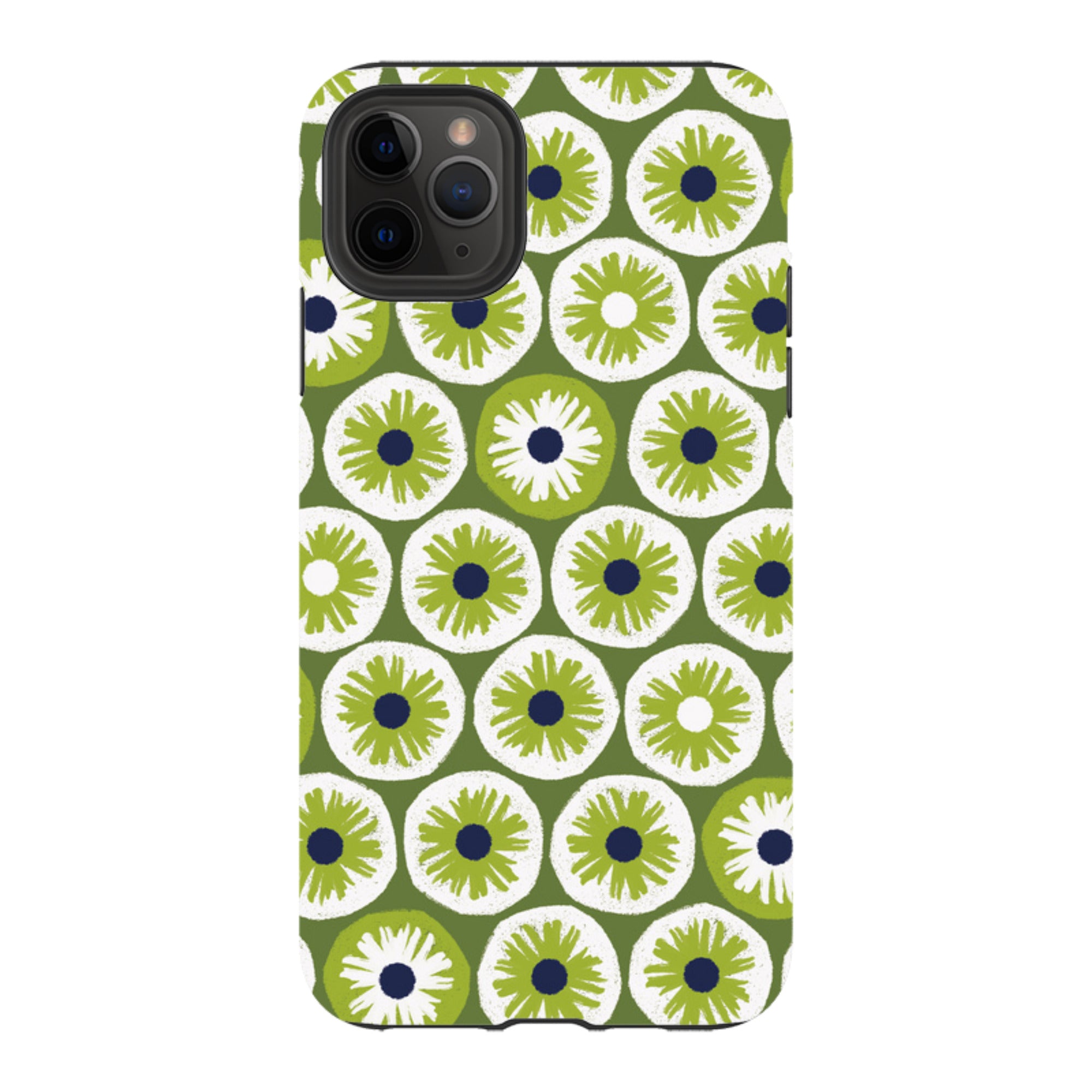 iPhone Tough Case - Penny Flowers Green By Ali Brookes