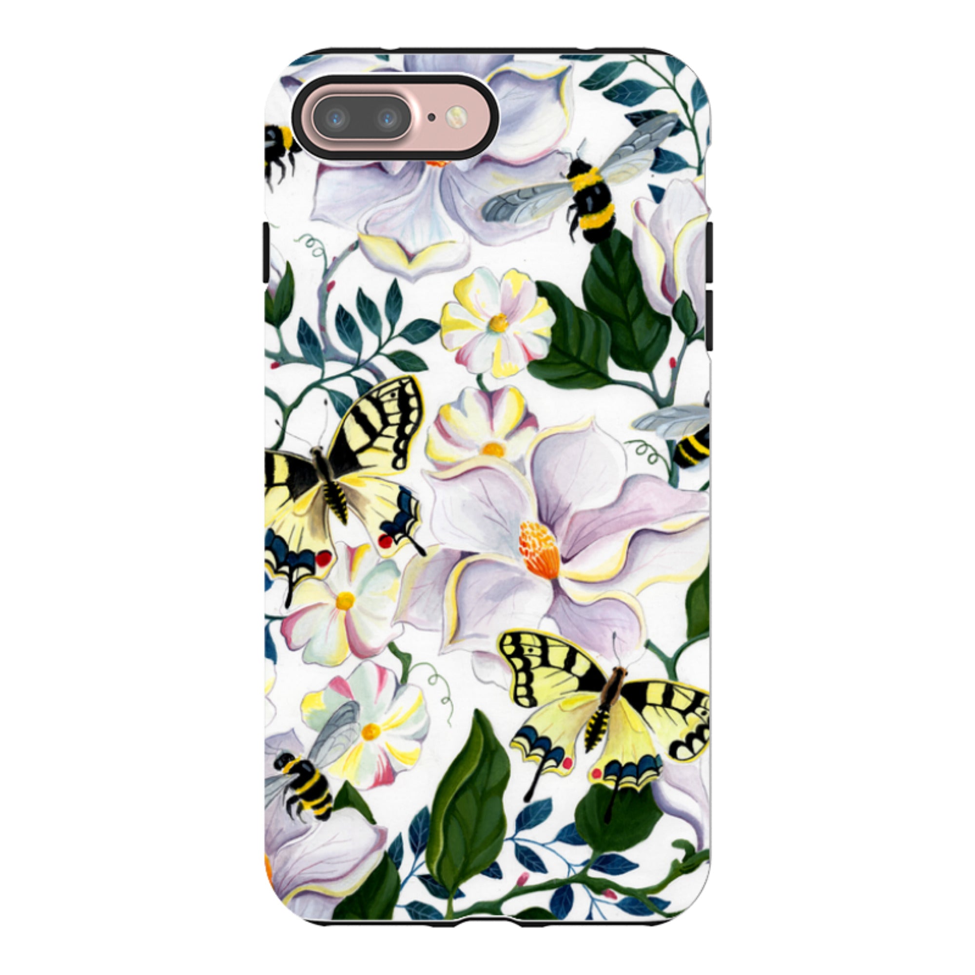 iPhone Tough Case - Bees And Magnolia By Bex Parkin