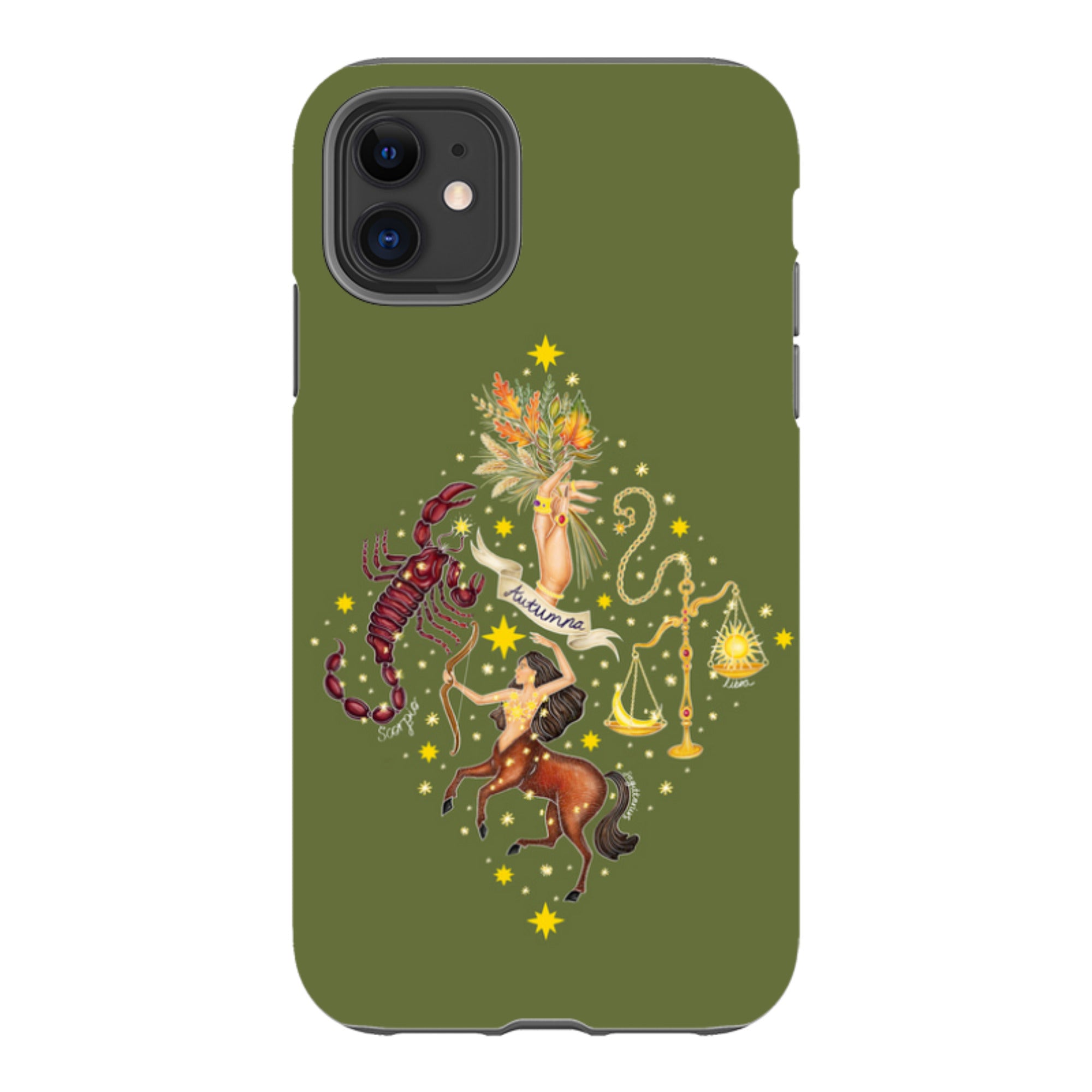 iPhone Tough Case - Autumn Zodiac By Catherine Rowe