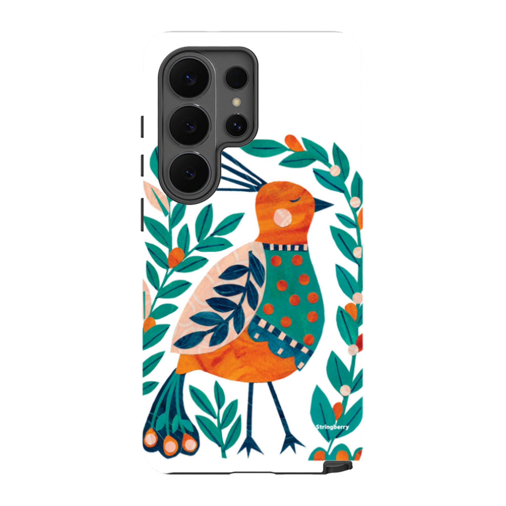 Samsung Tough Case - Folk Peacock By Tracey English