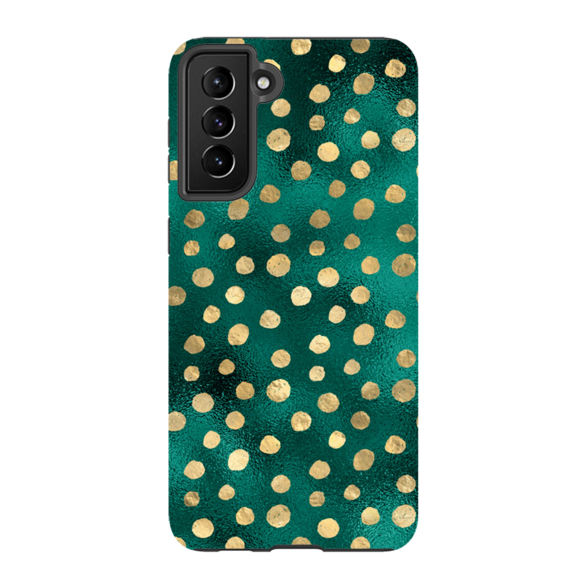 Samsung Tough Case - Forest and Gold Dots