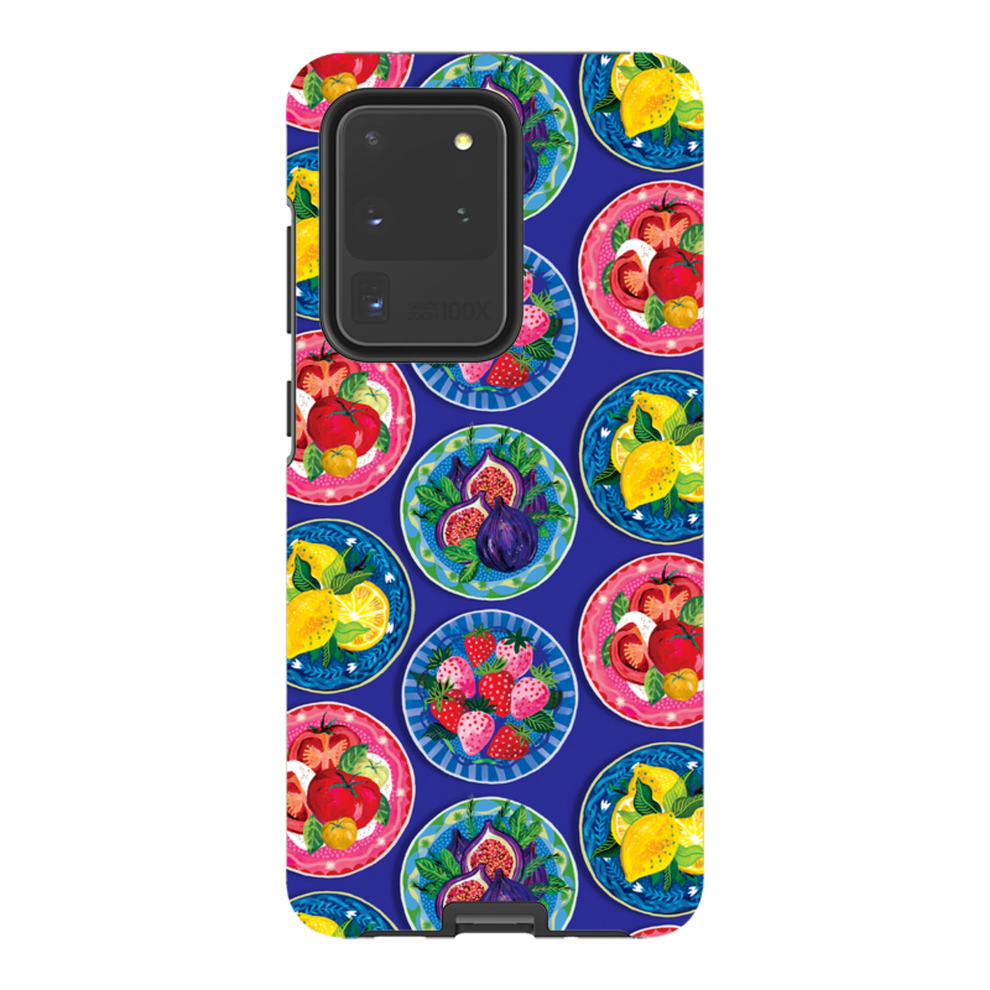 Samsung Tough  Case - Summer Plates Blue By Emma Frances Grant