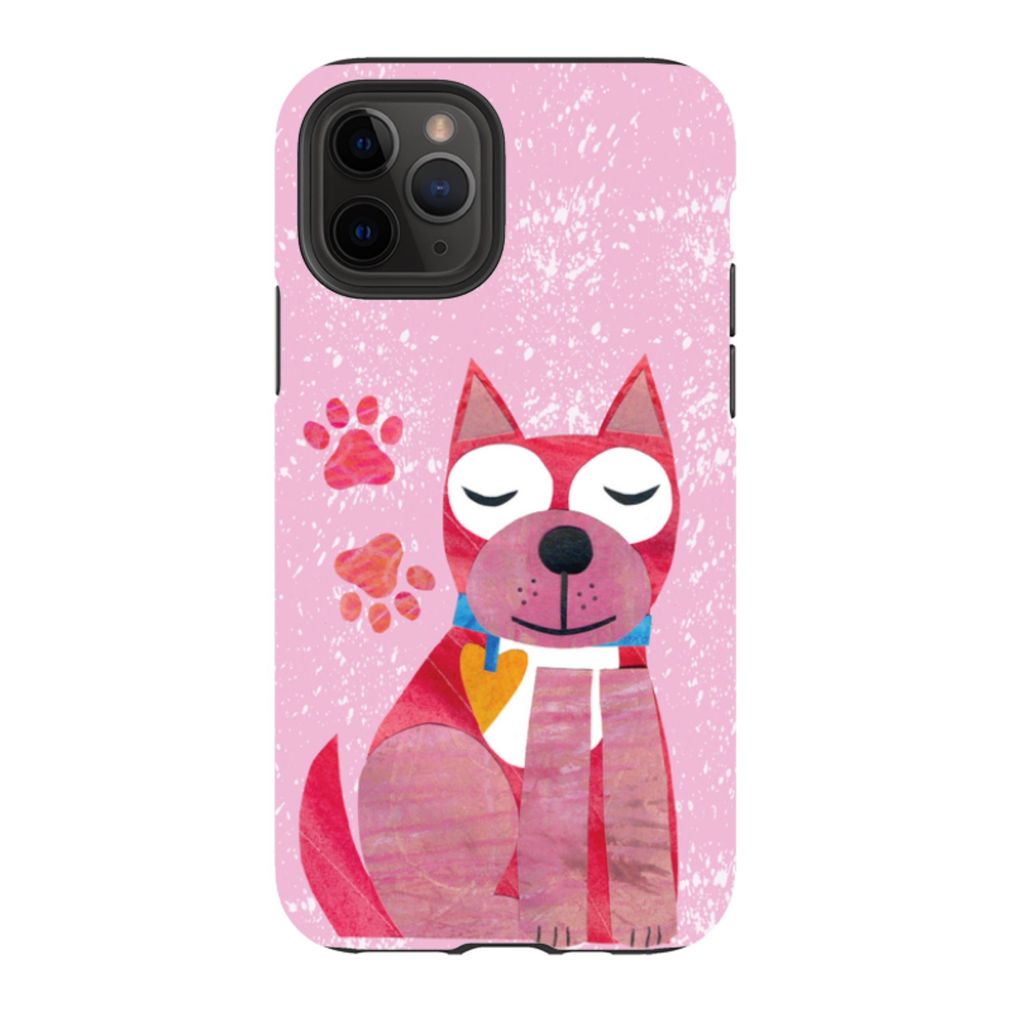 iPhone Tough Case - Dog With Heart By Tracey English