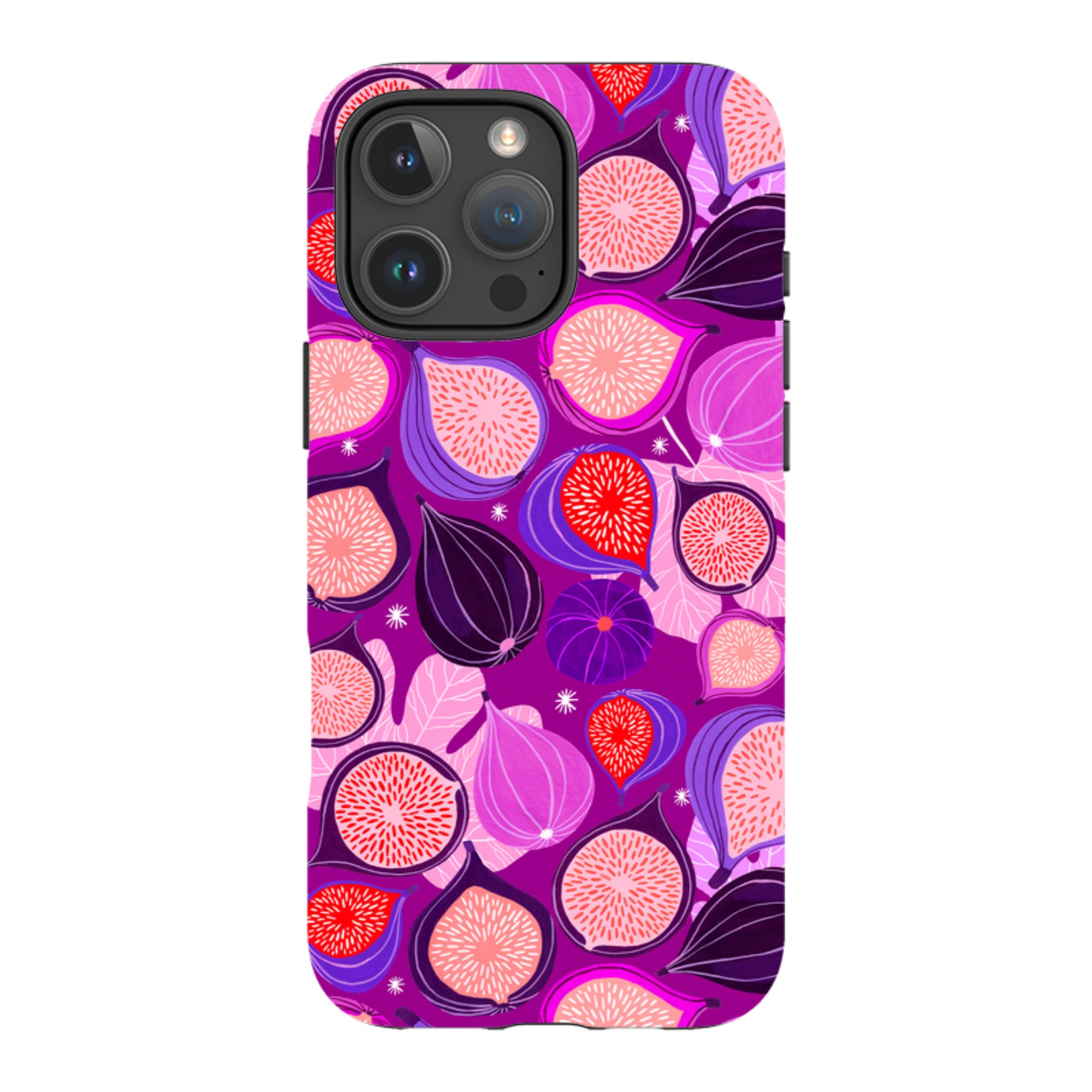 iPhone MagSafe Tough Case -  Ficolino Purple Pattern By Madalina Andronic