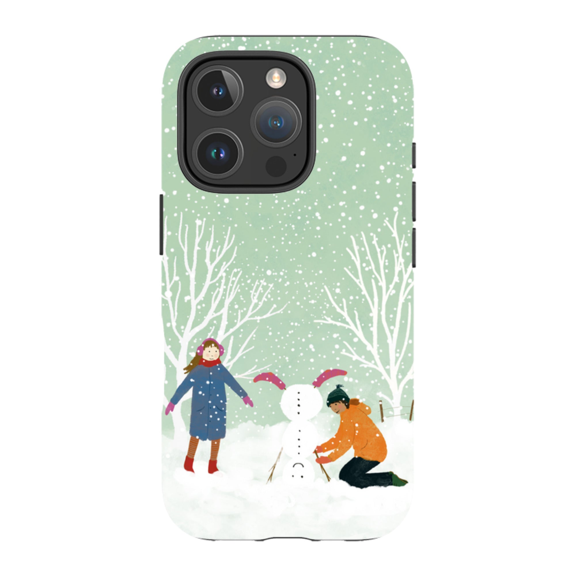 iPhone Tough Case - Snowball Building By Katherine Quinn