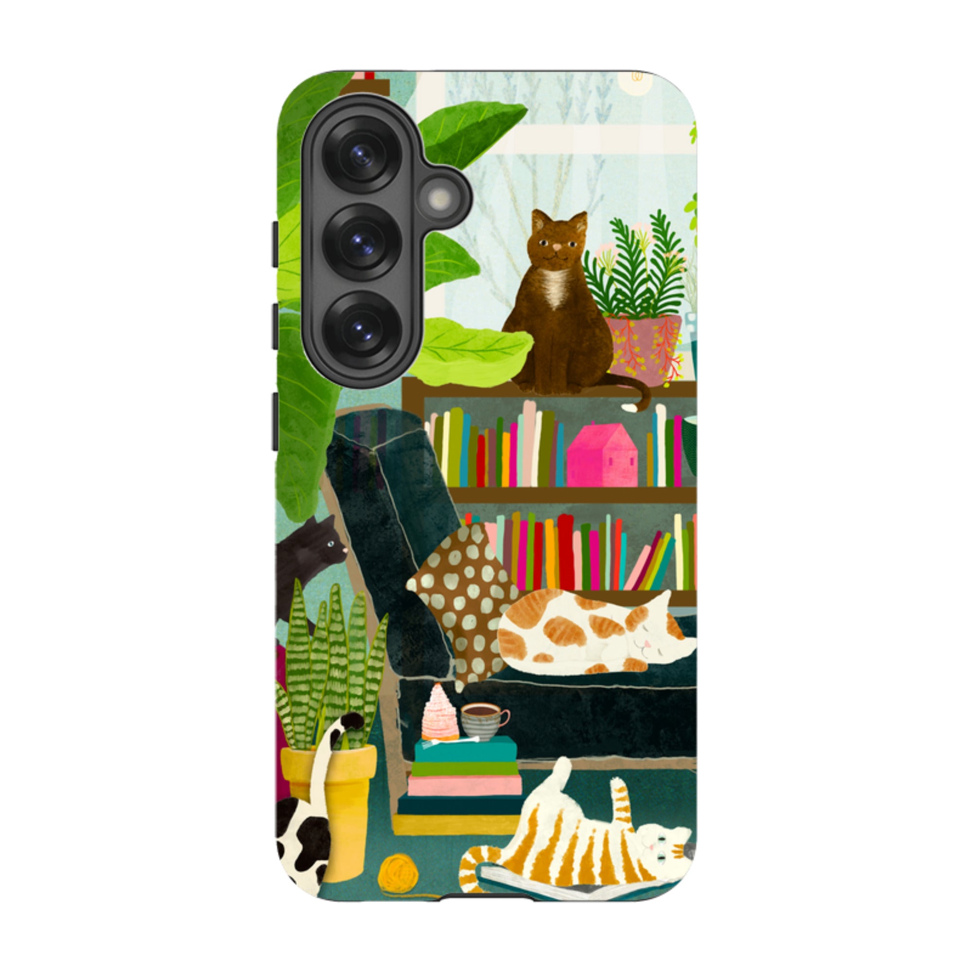 Samsung Tough Case - Cat Library By Katherine Quinn