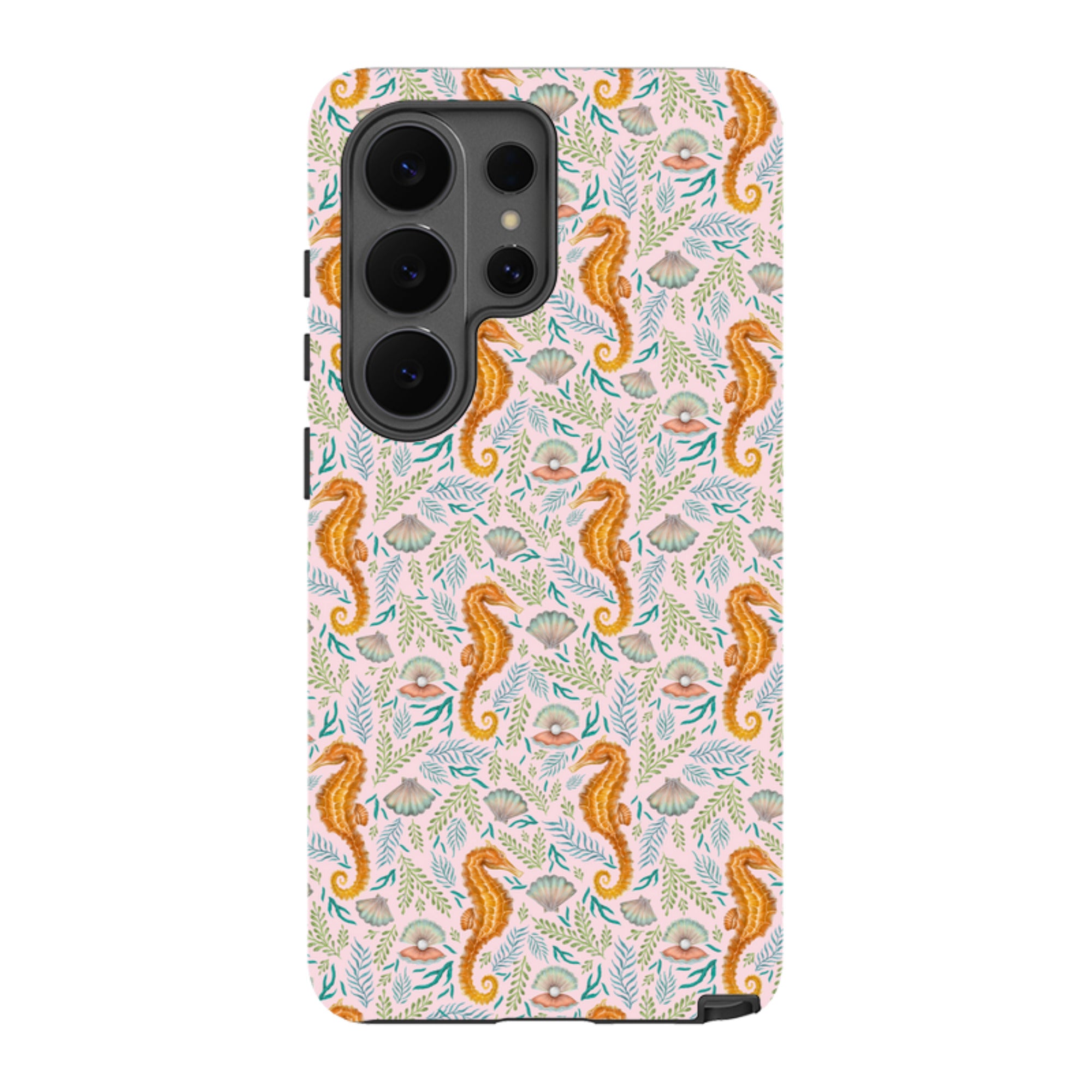 Samsung Tough Case - Seahorse Pink By Catherine Rowe