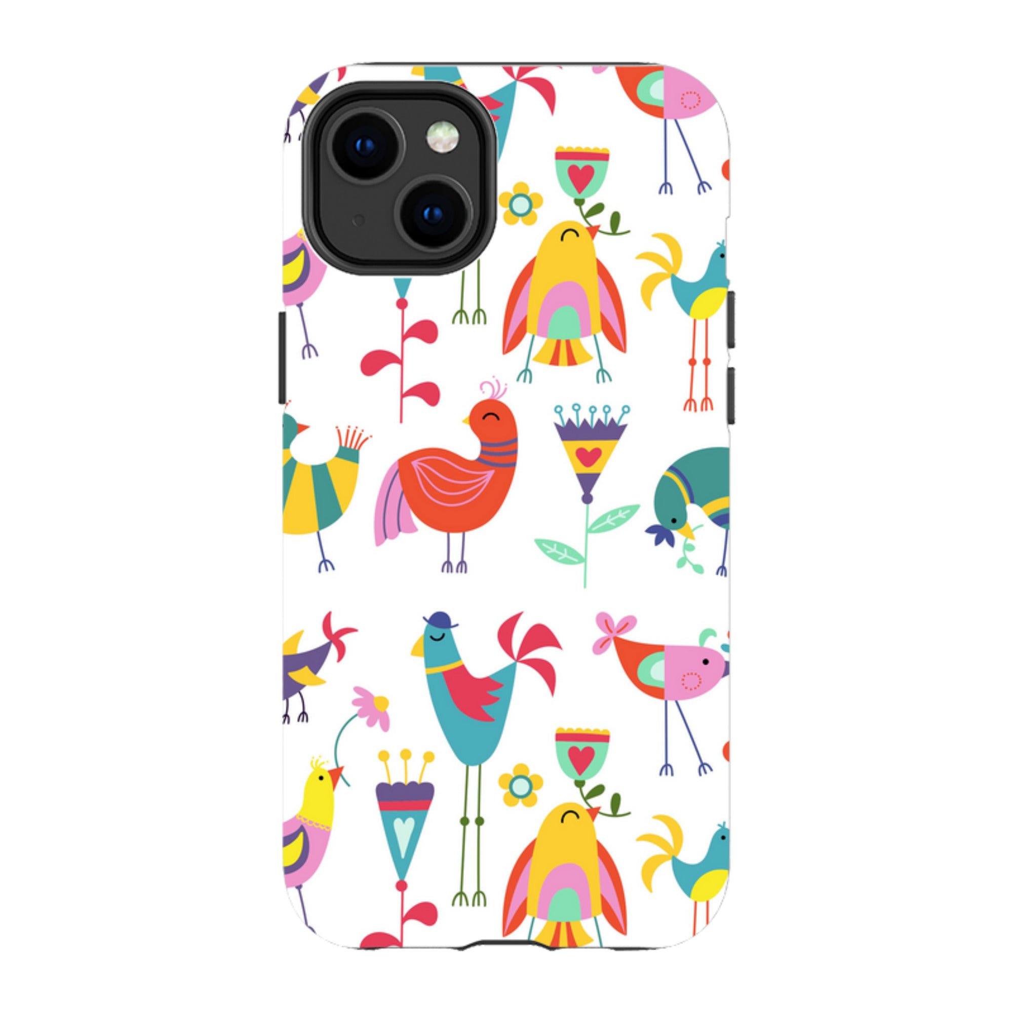 iPhone Tough Case - Folky Birds By Suzy Taylor