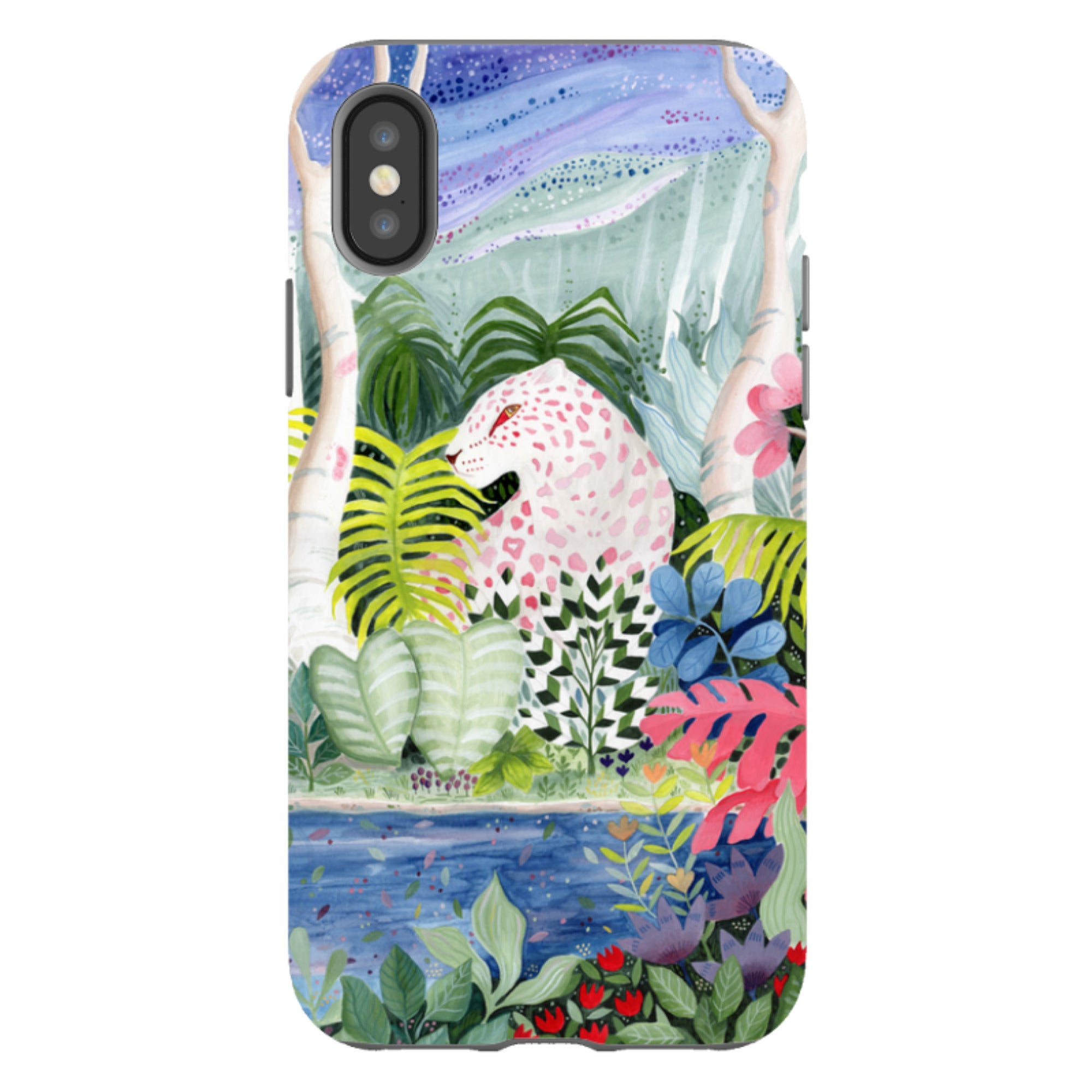 iPhone Tough Case - Cosmic Leopard By Bex Parkin